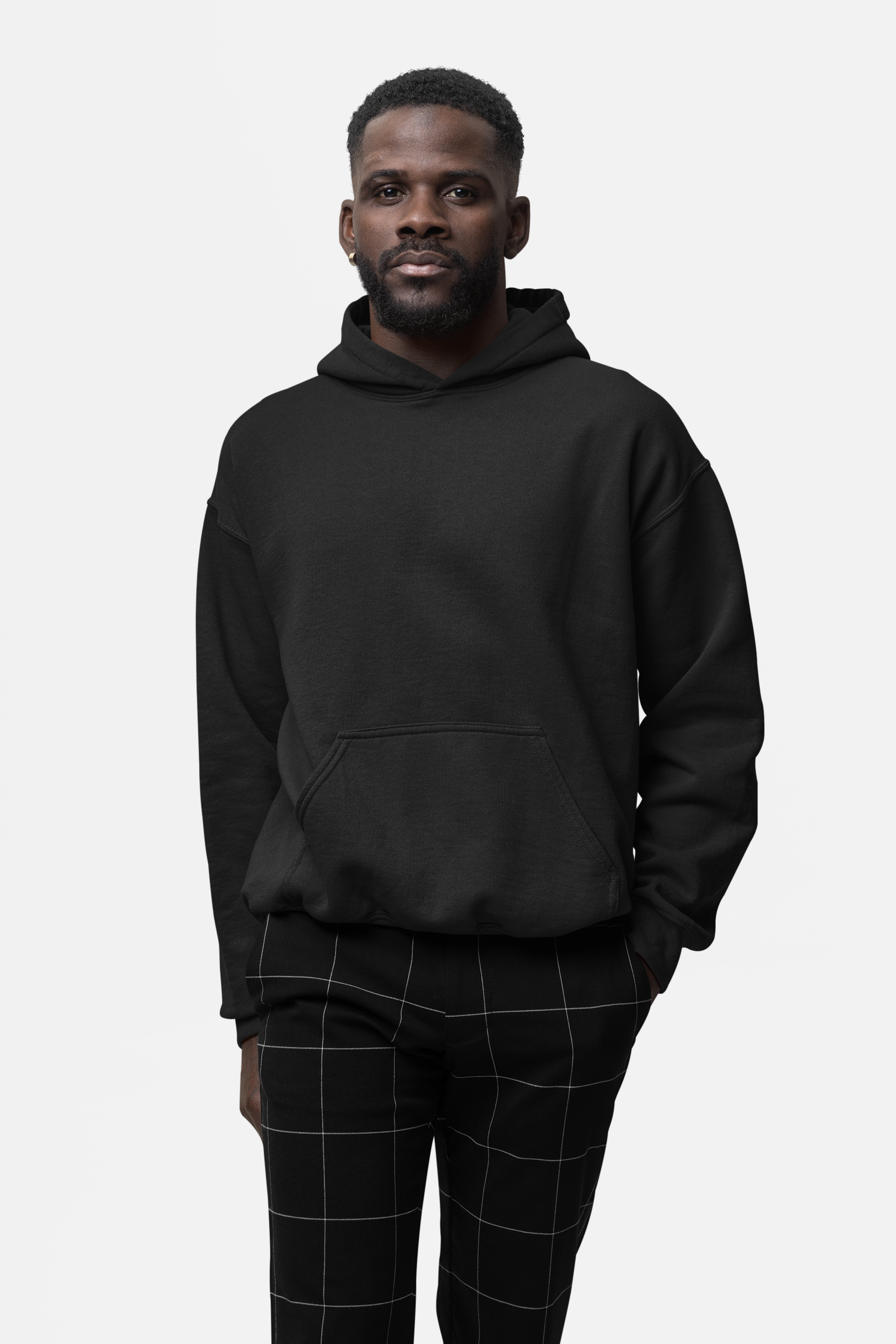 HOODIE BLACK: SOLIDS