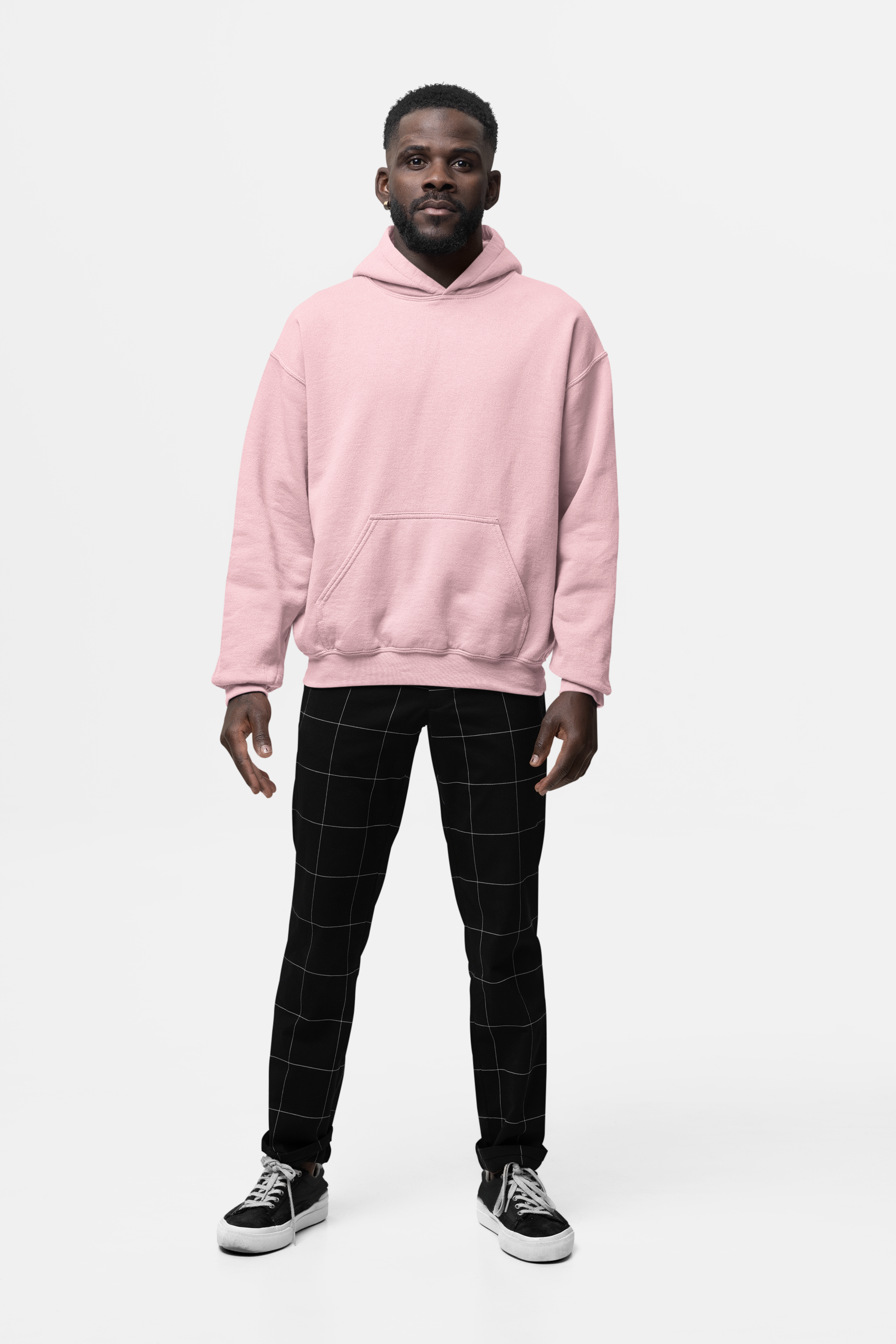 HOODIE LIGHT PINK: SOLIDS