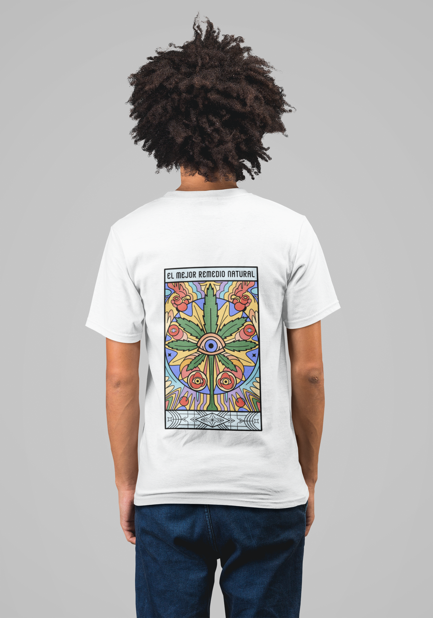 MEN'S T-SHIRT WHITE: PATTERN 3