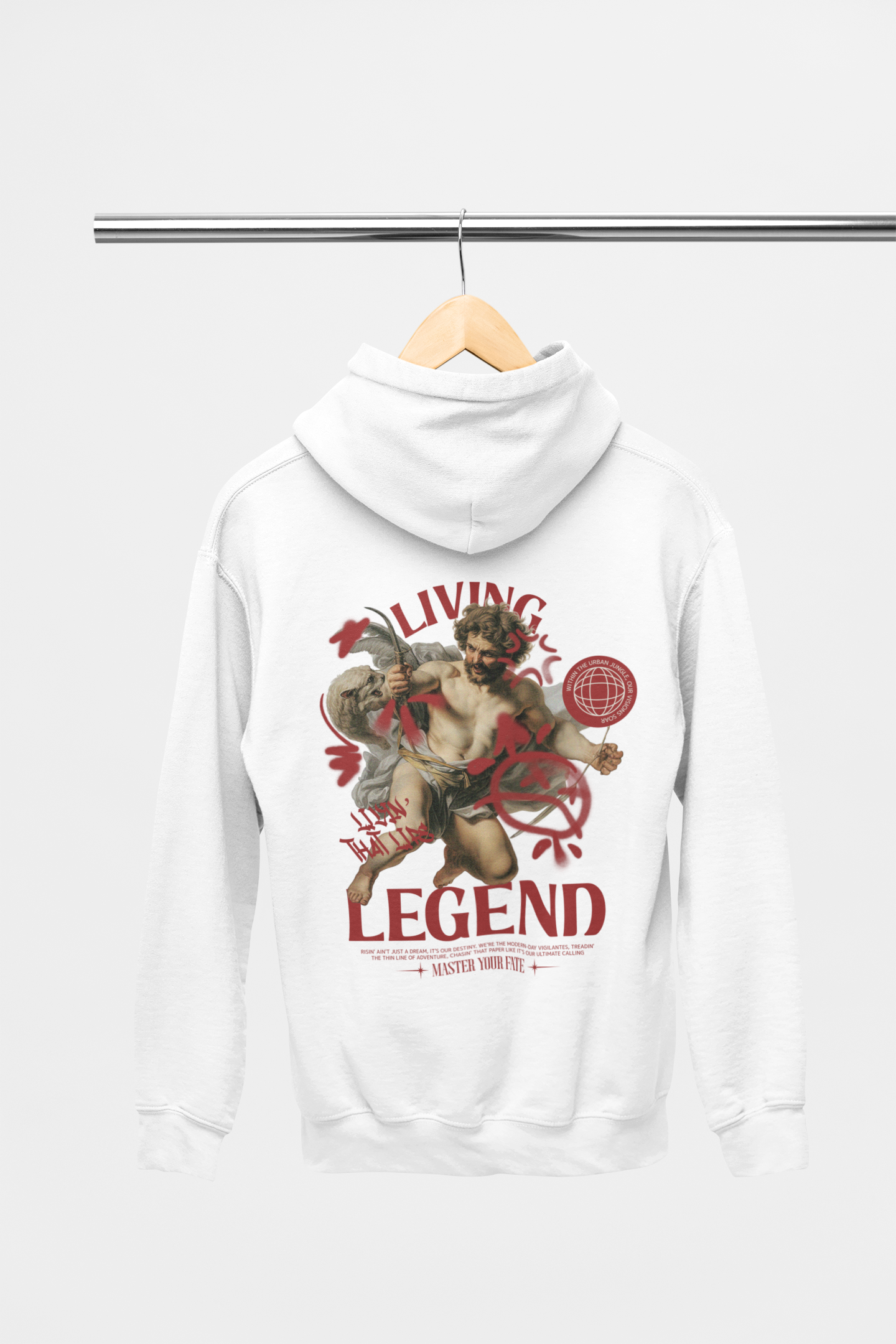 HOODIE WHITE: LEGEND