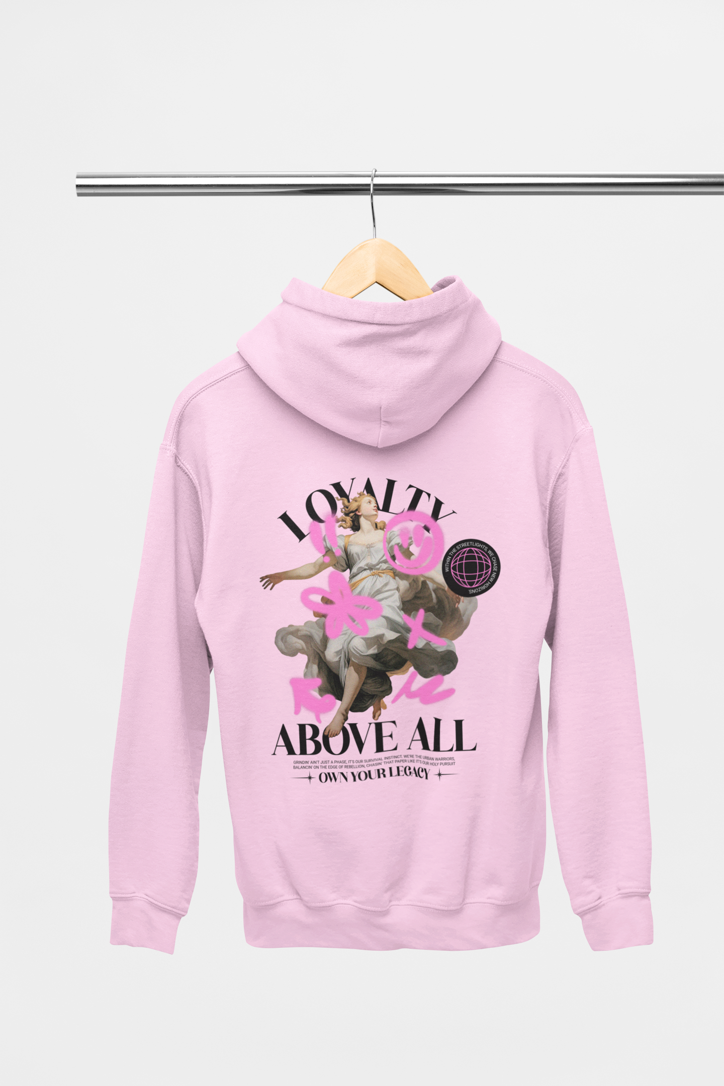 HOODIE PINK: EARTH NET