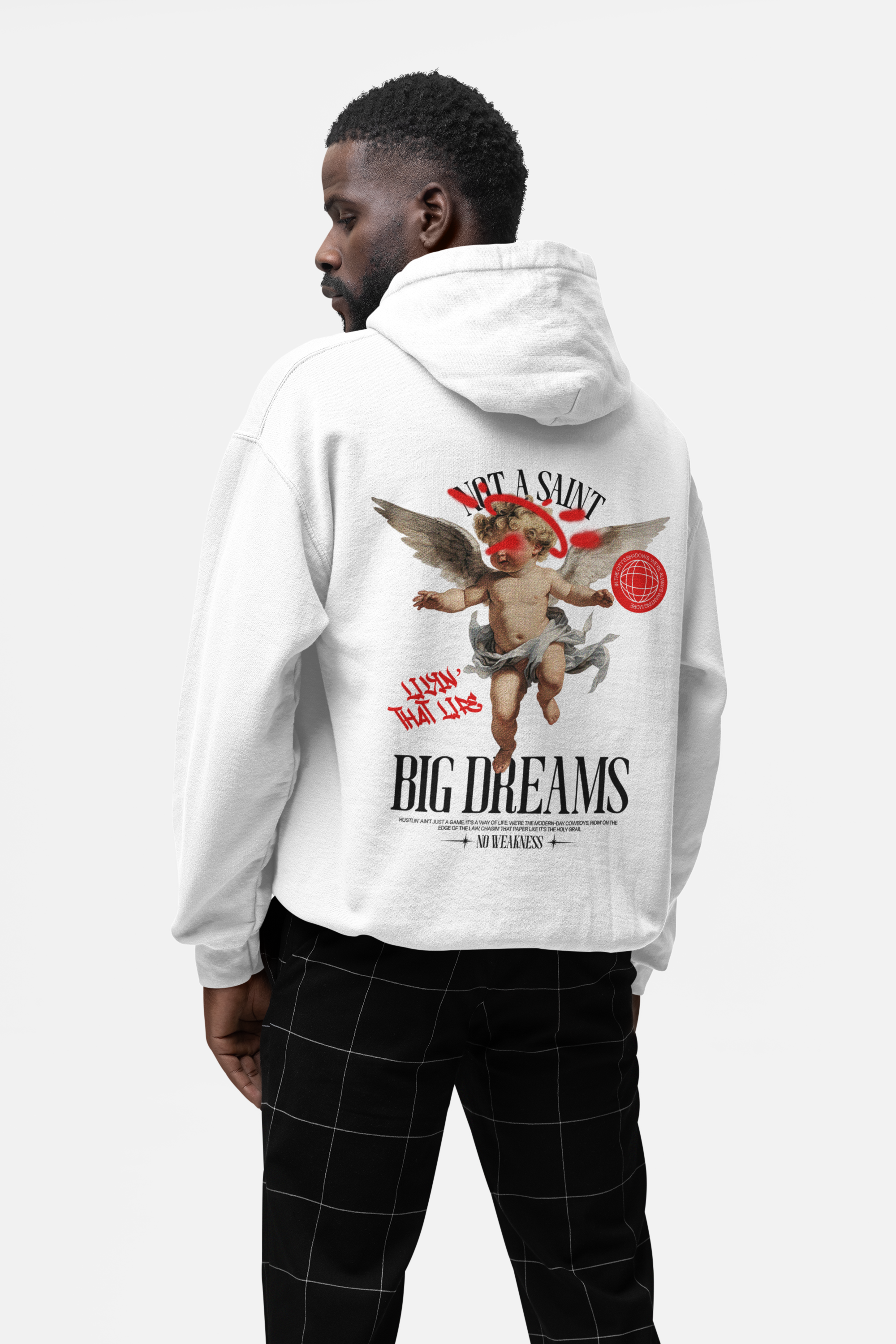 HOODIE WHITE: BIG DREAMS