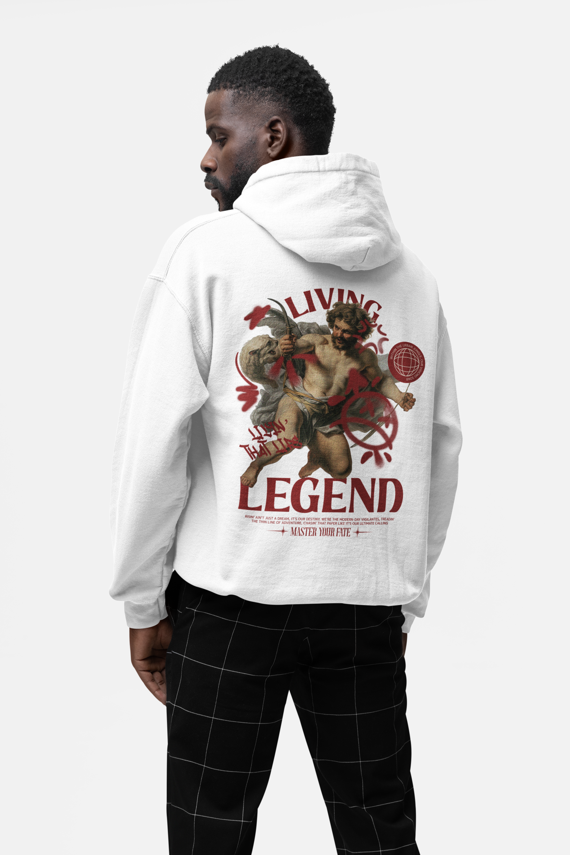 HOODIE WHITE: LEGEND