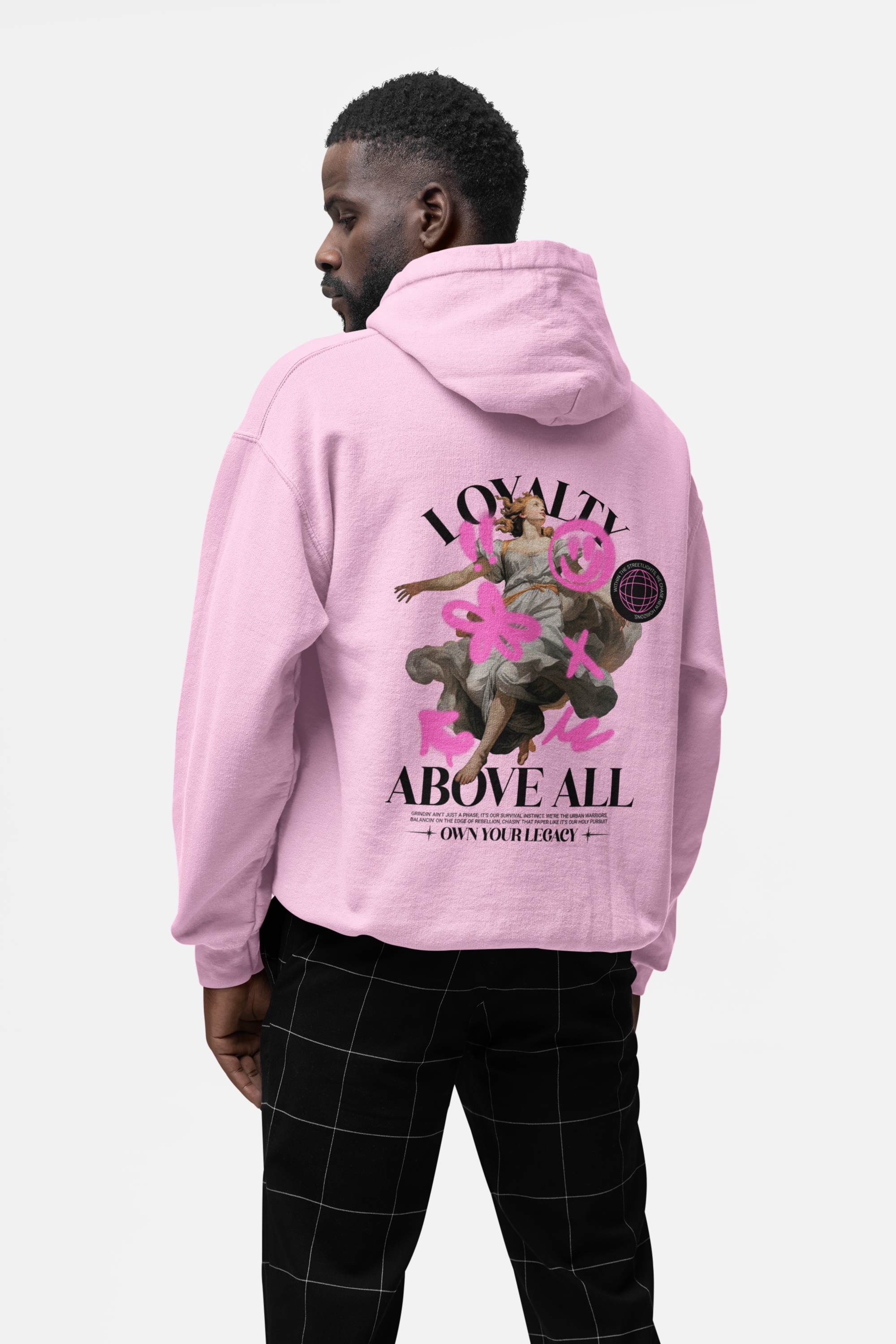 HOODIE PINK: EARTH NET