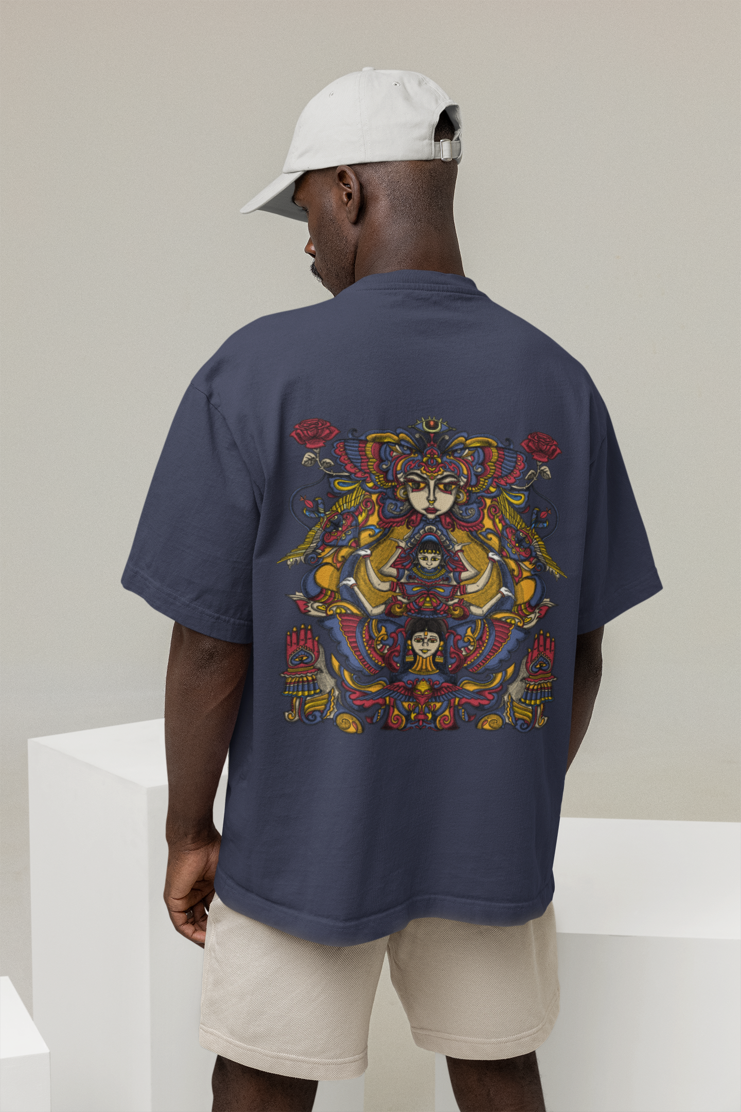 OVERSIZED TSHIRTS NAVY BLUE: DESIGN