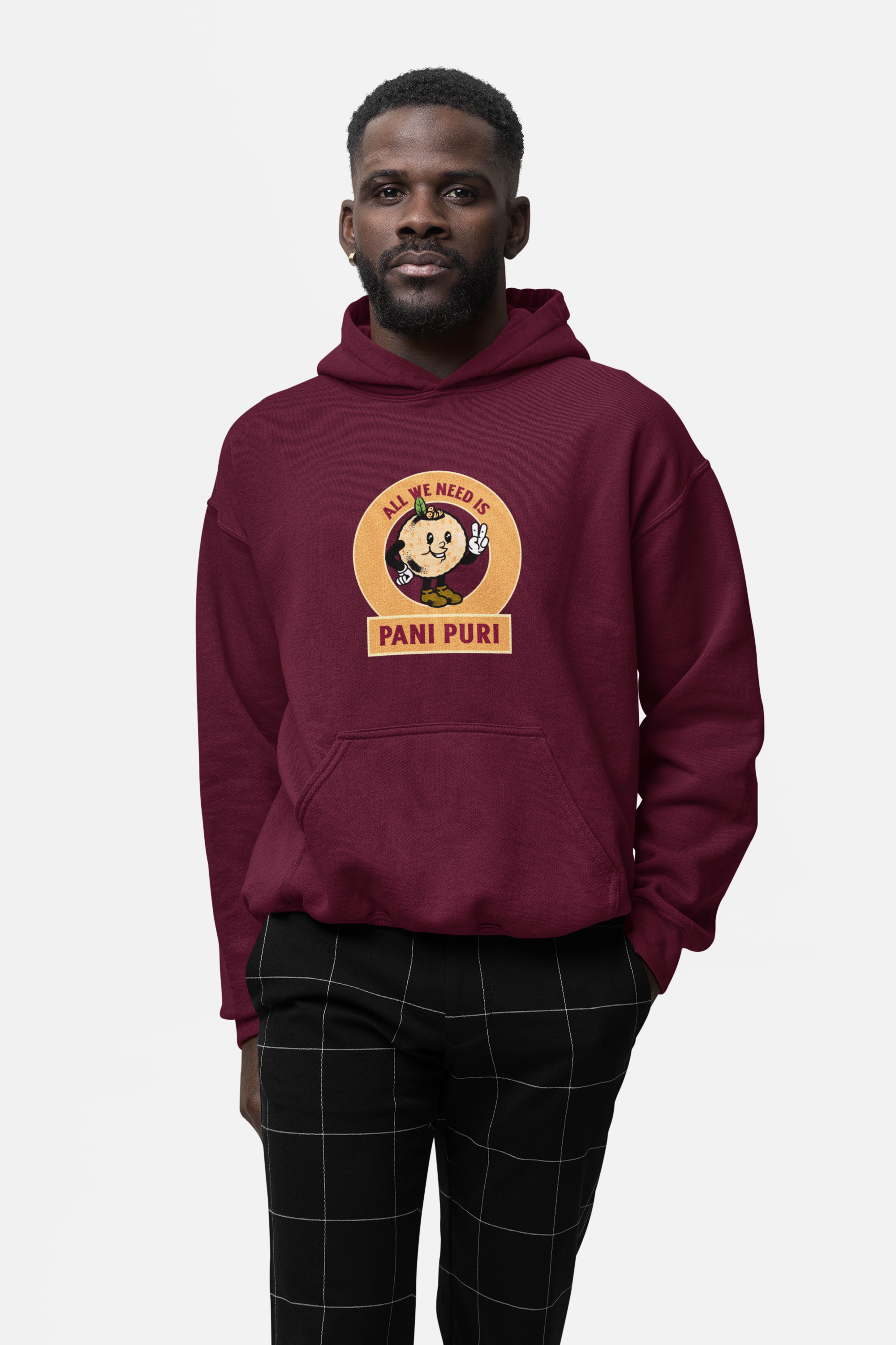 HOODIE MARRON: PANI PURI
