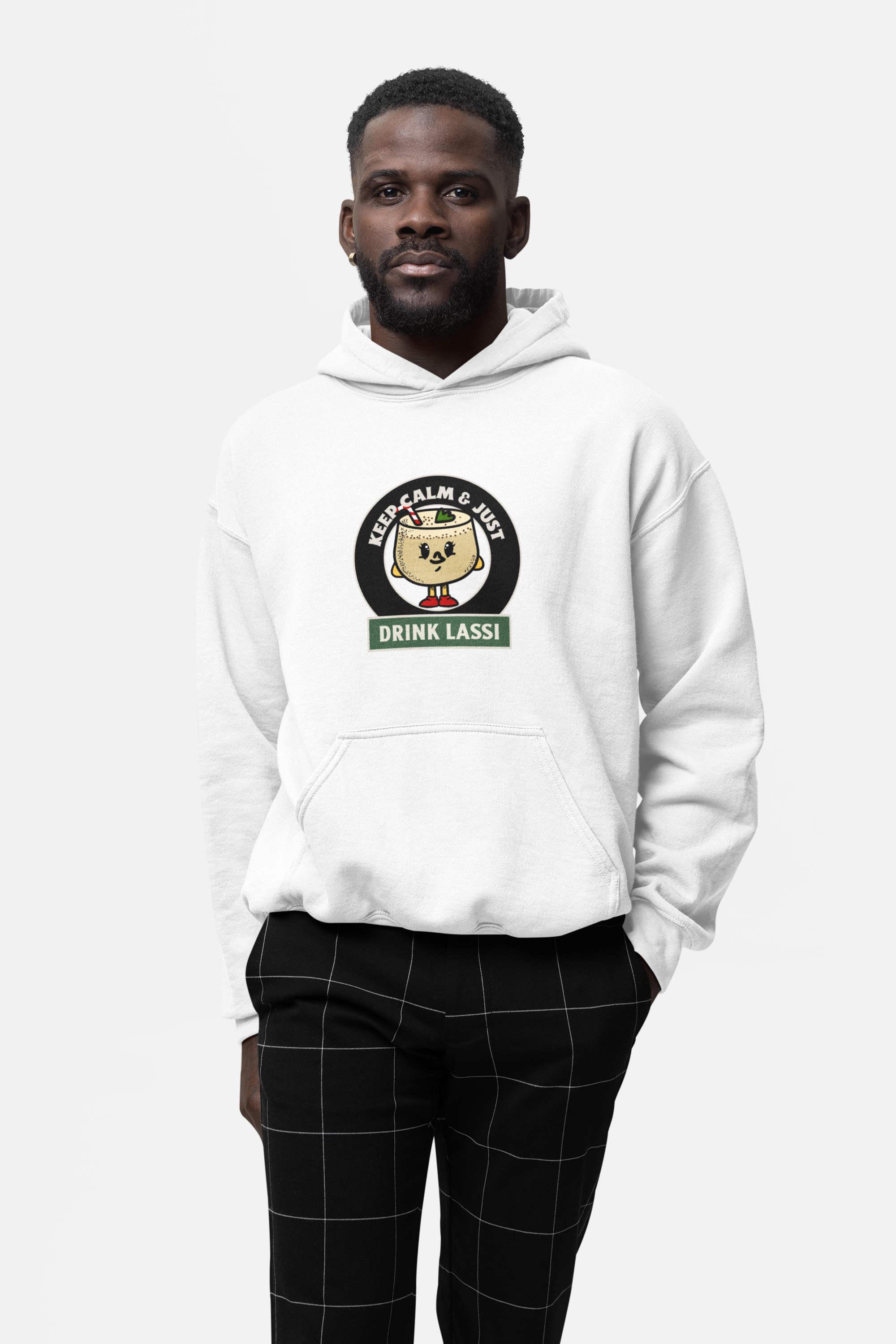 HOODIE WHITE: DRINK LASSI