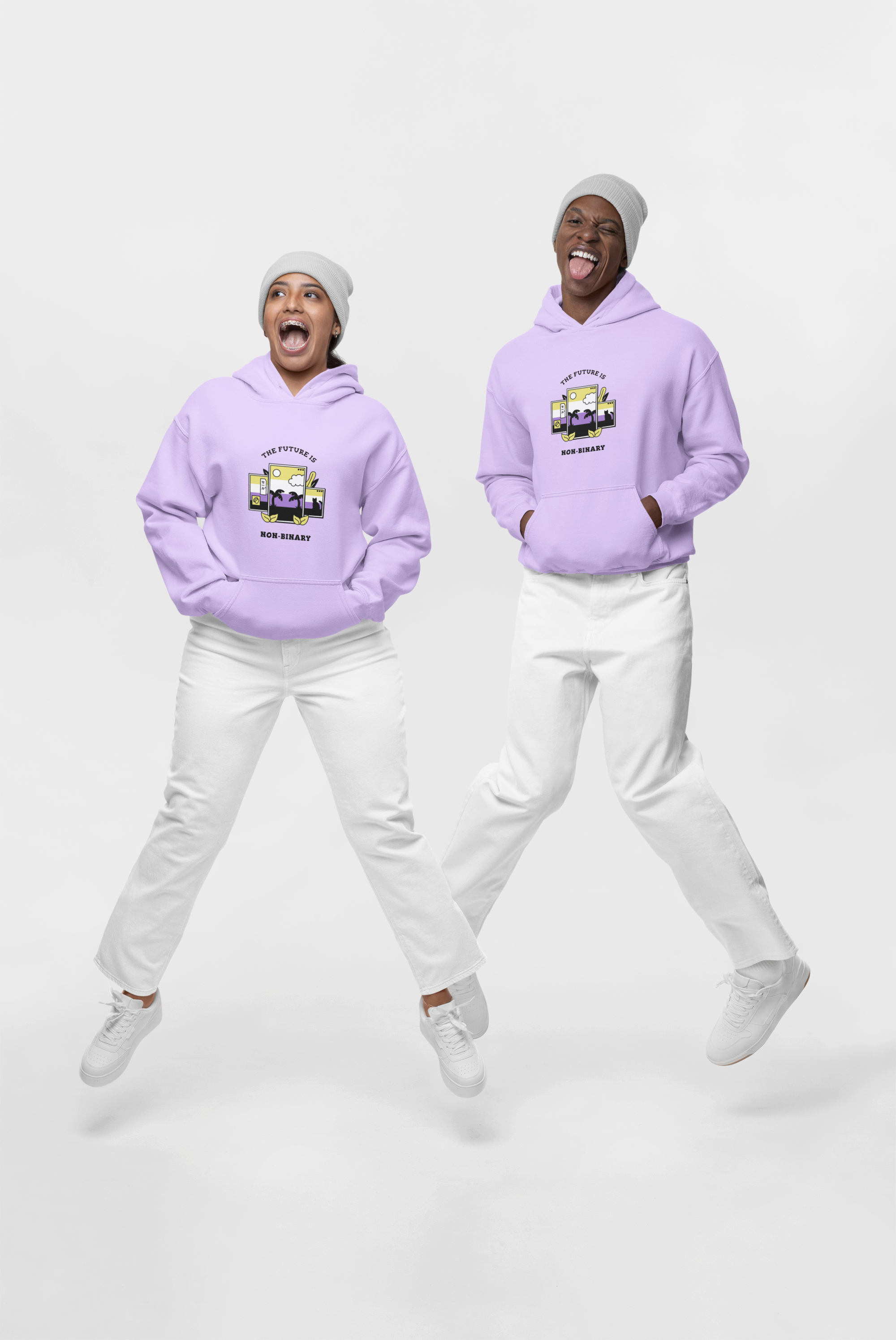 HOODIE LAVENDER: NON BINARY