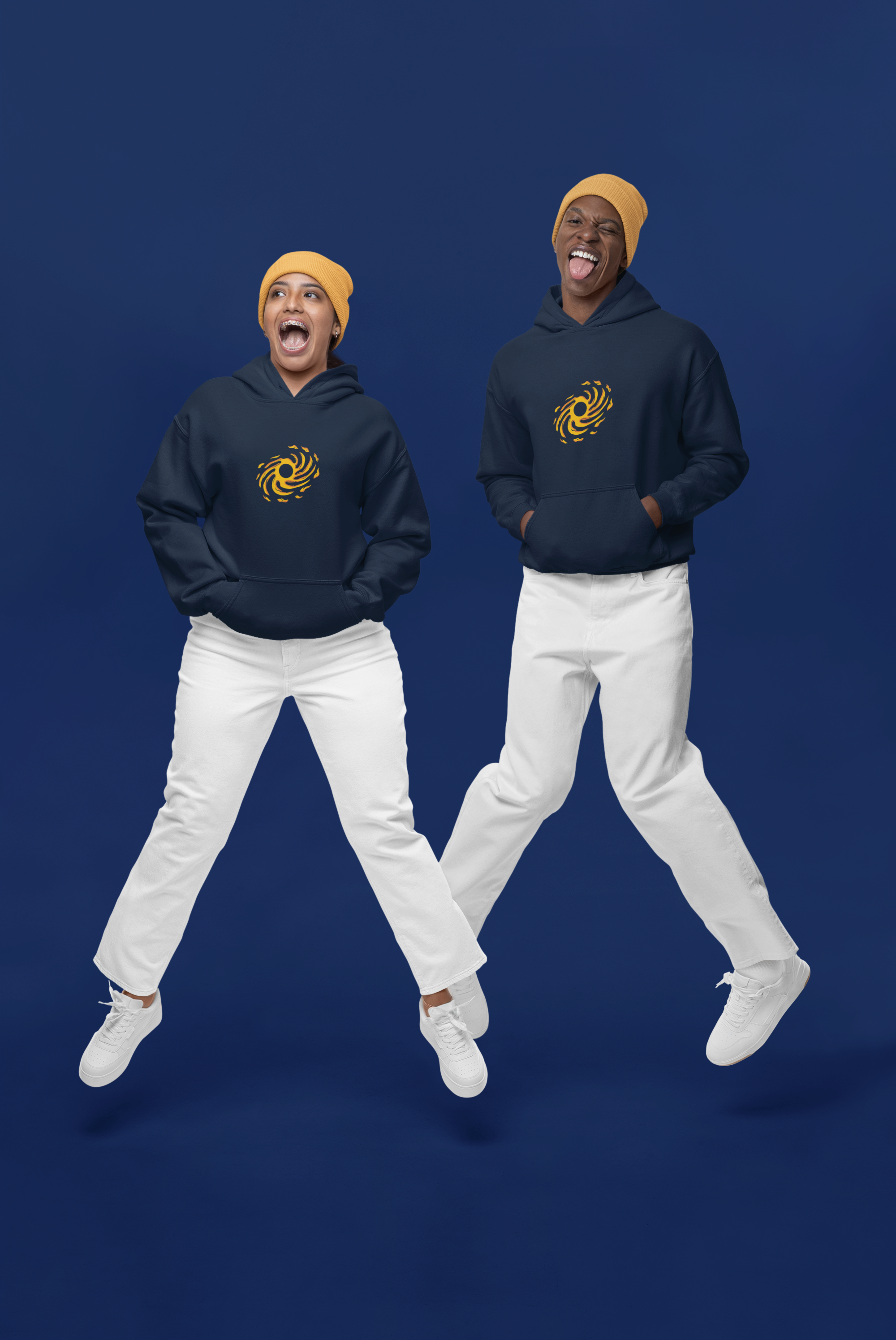 HOODIE NAVY BLUE : SUN
