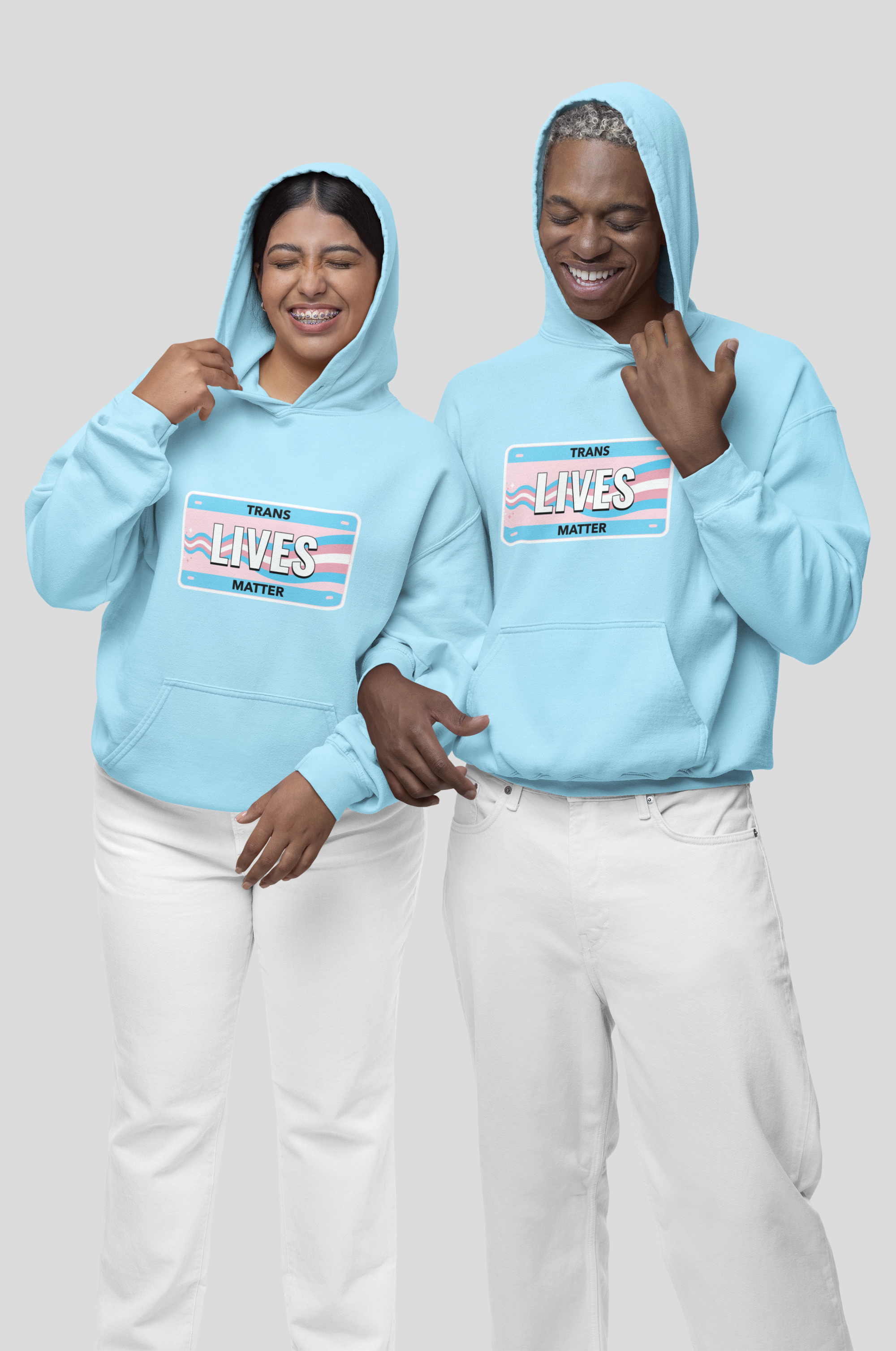 HOODIE SKY BLUE: LIVES