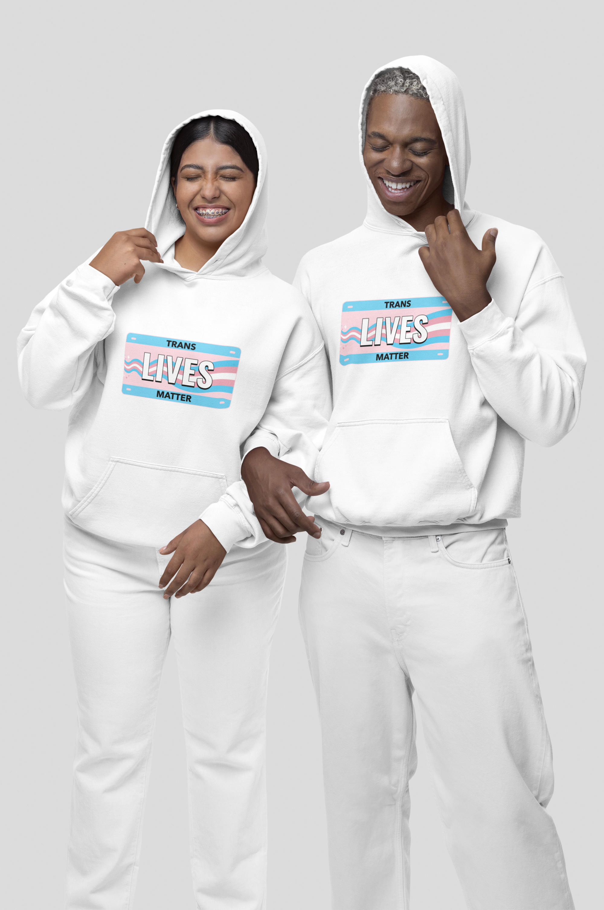 HOODIE WHITE: LIVES