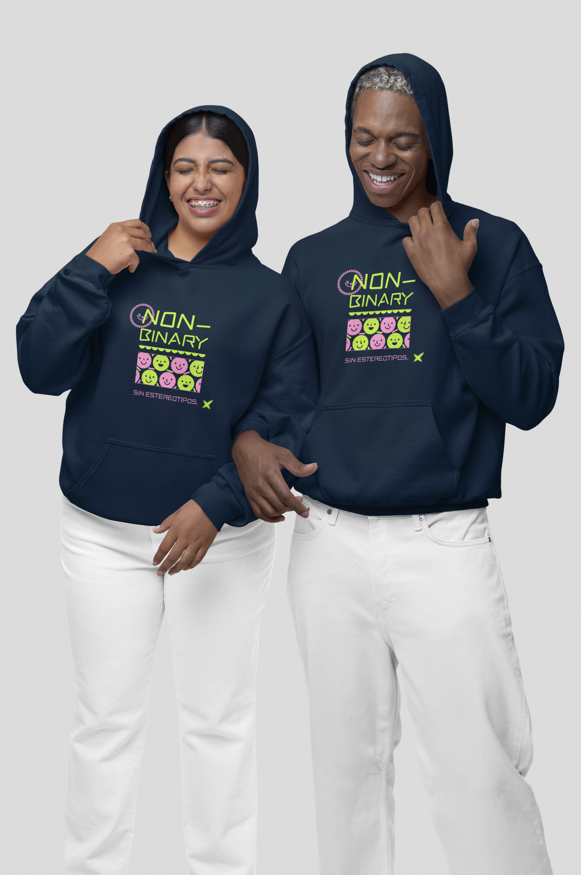HOODIE NAVY BLUE: NON BINARY