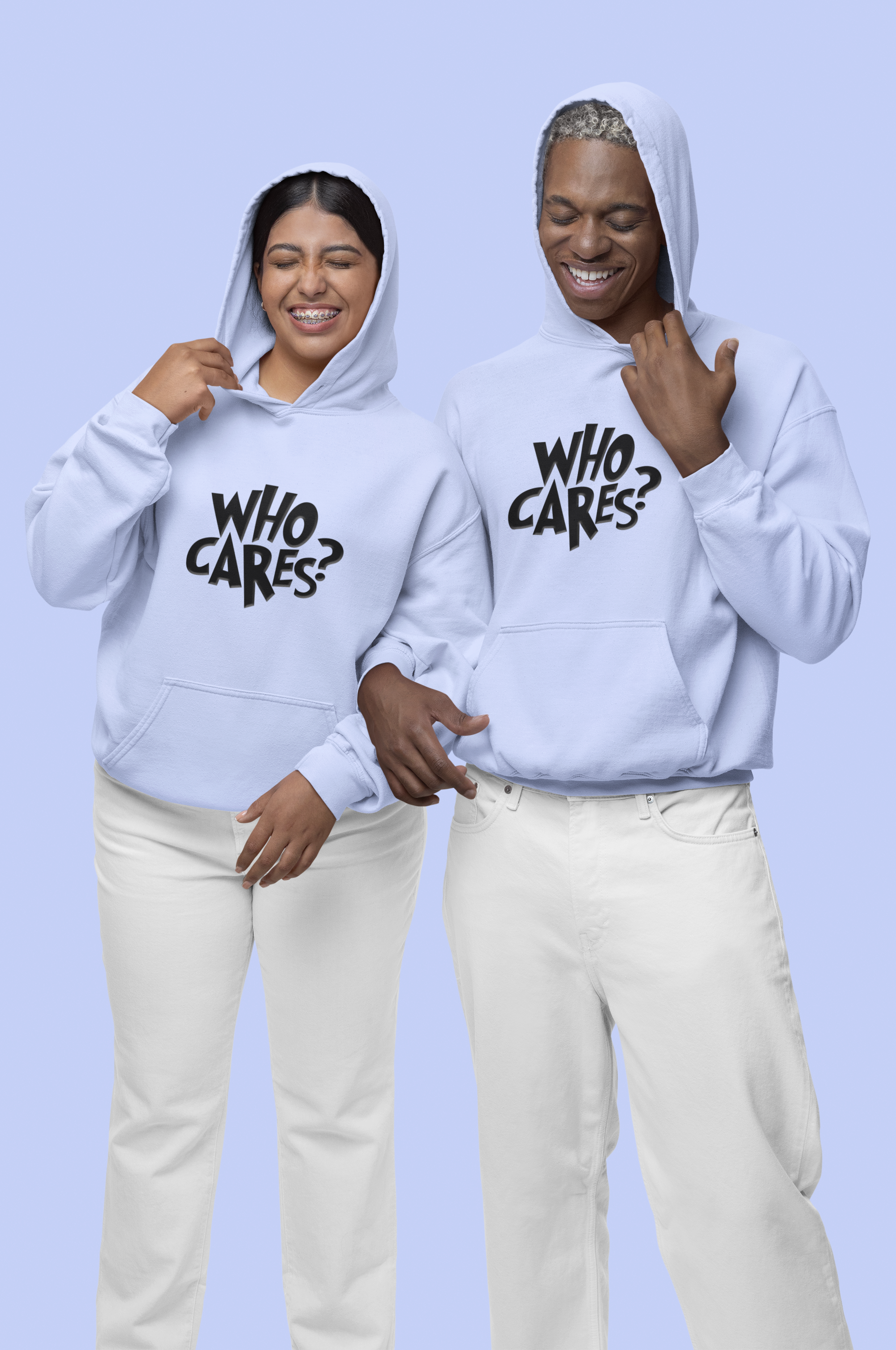 HOODIE LAVENDAR : WHO CARES