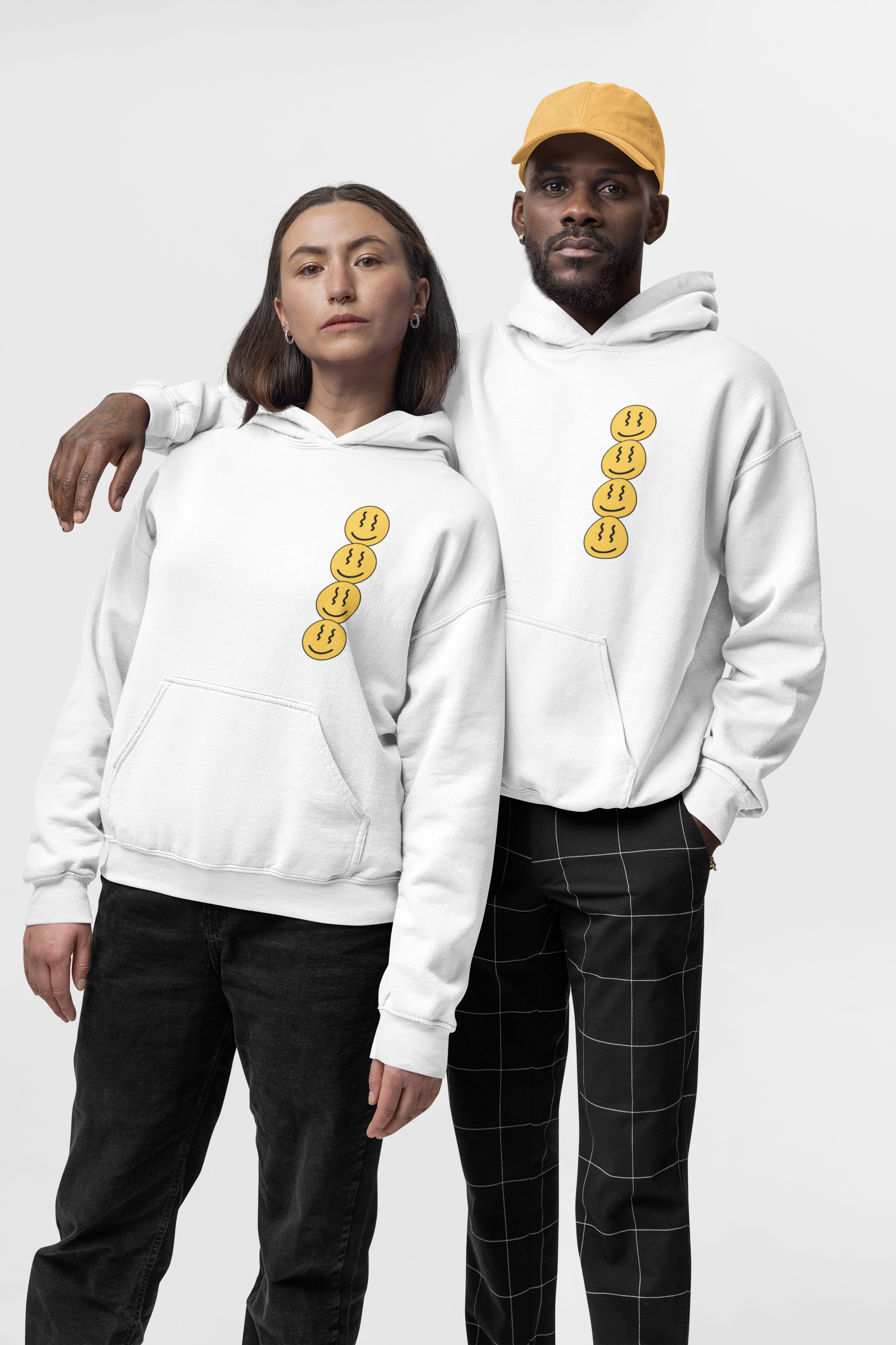 HOODIE WHITE: EMOJI