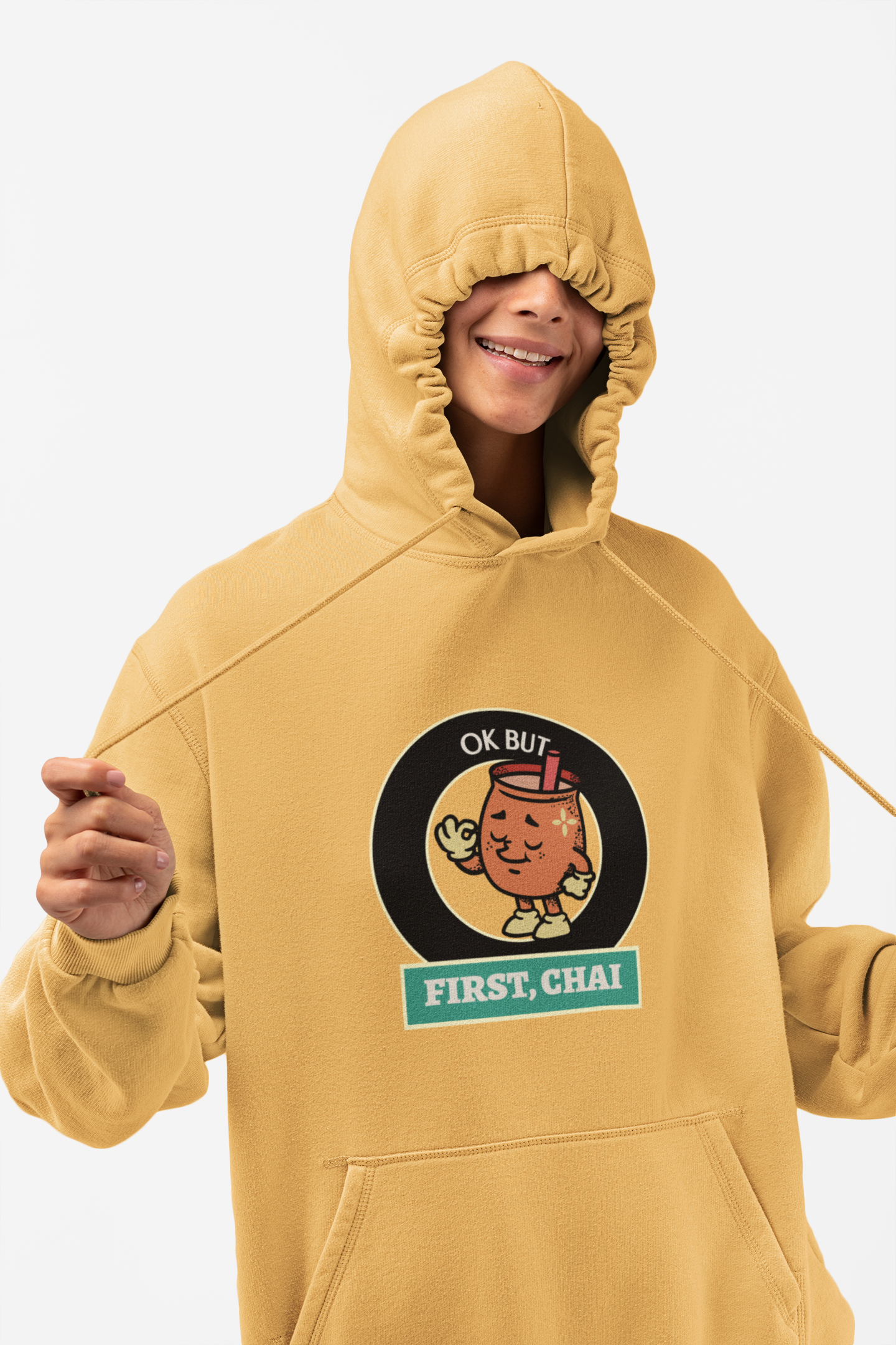 HOODIE MUSTARD YELLOW: FIRST CHAI