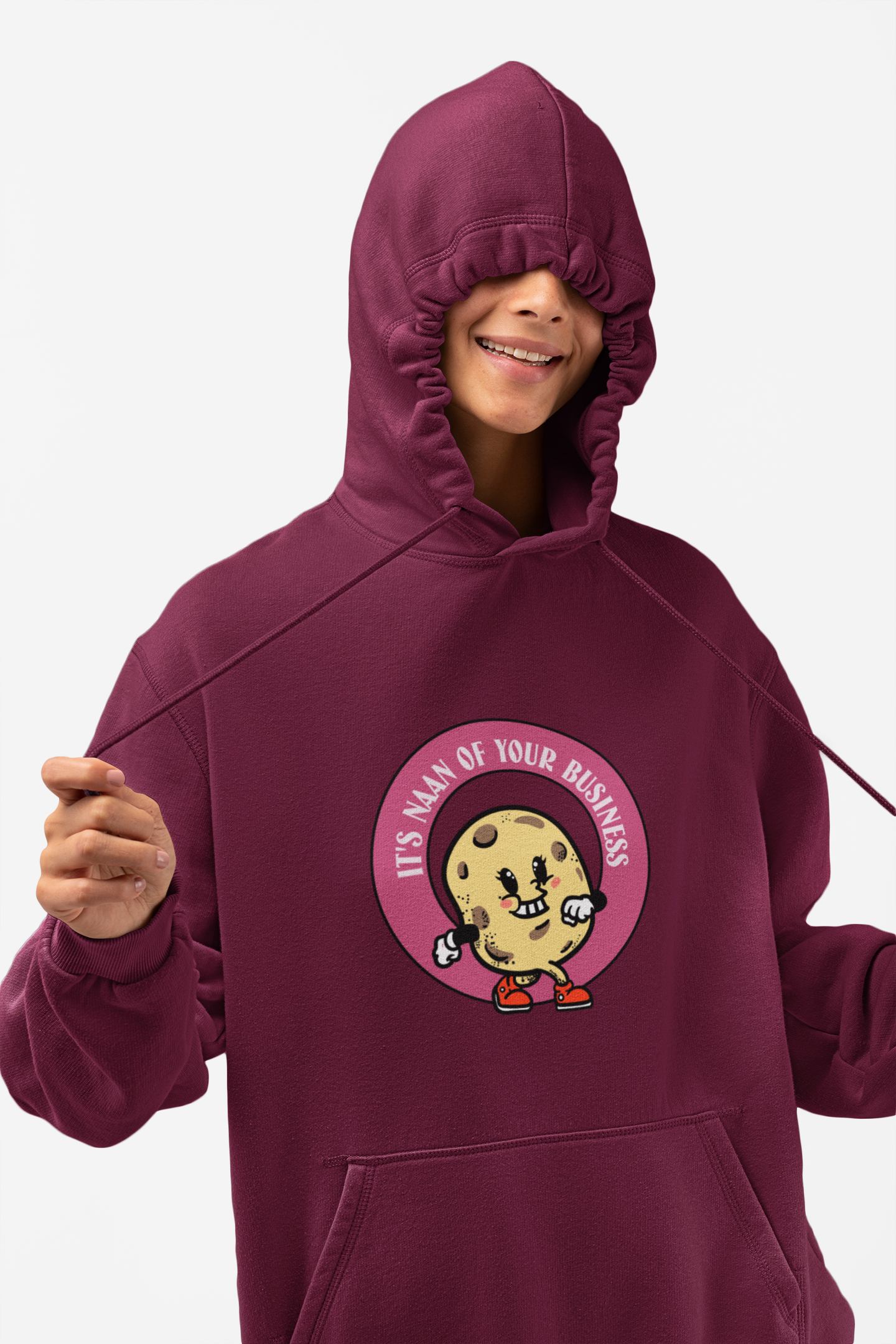 HOODIE MAROON: IT'S NAAN YOUR BUSINESS