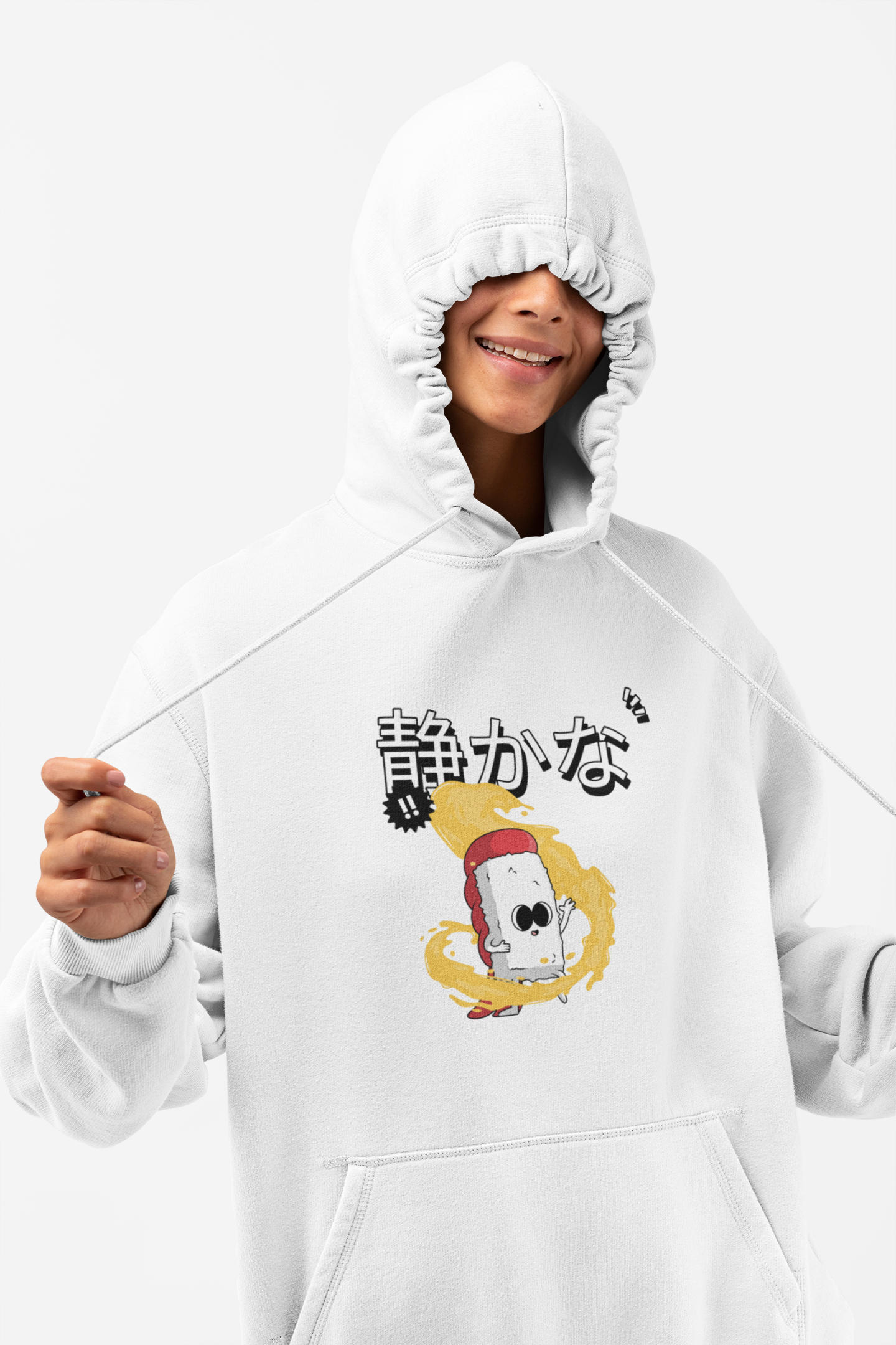 HOODIE WHITE: RICE CAKE