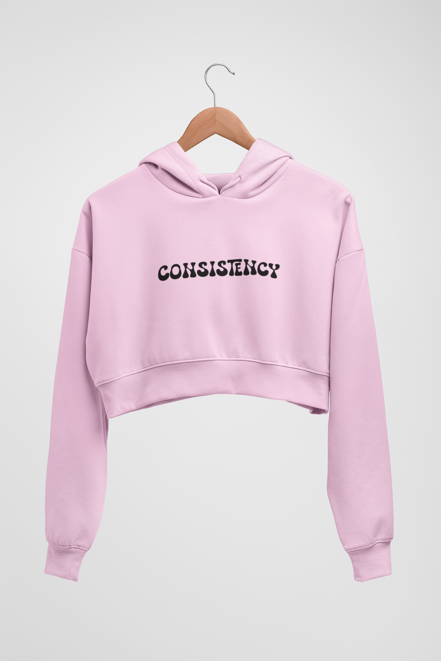 CROP HOODIES PINK x CONSISTENCY