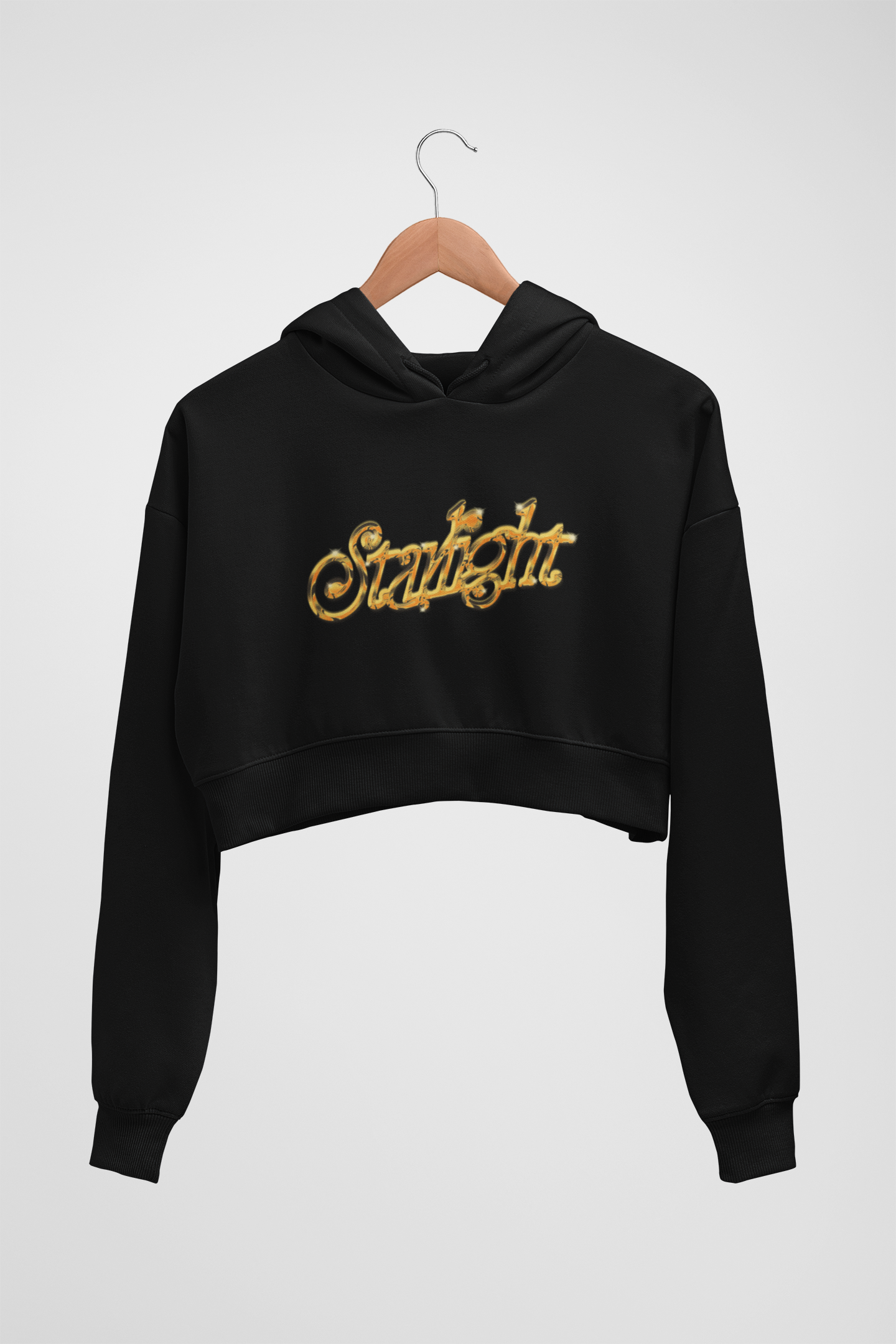 CROP HOODIES : BLACK : STARLIGHT