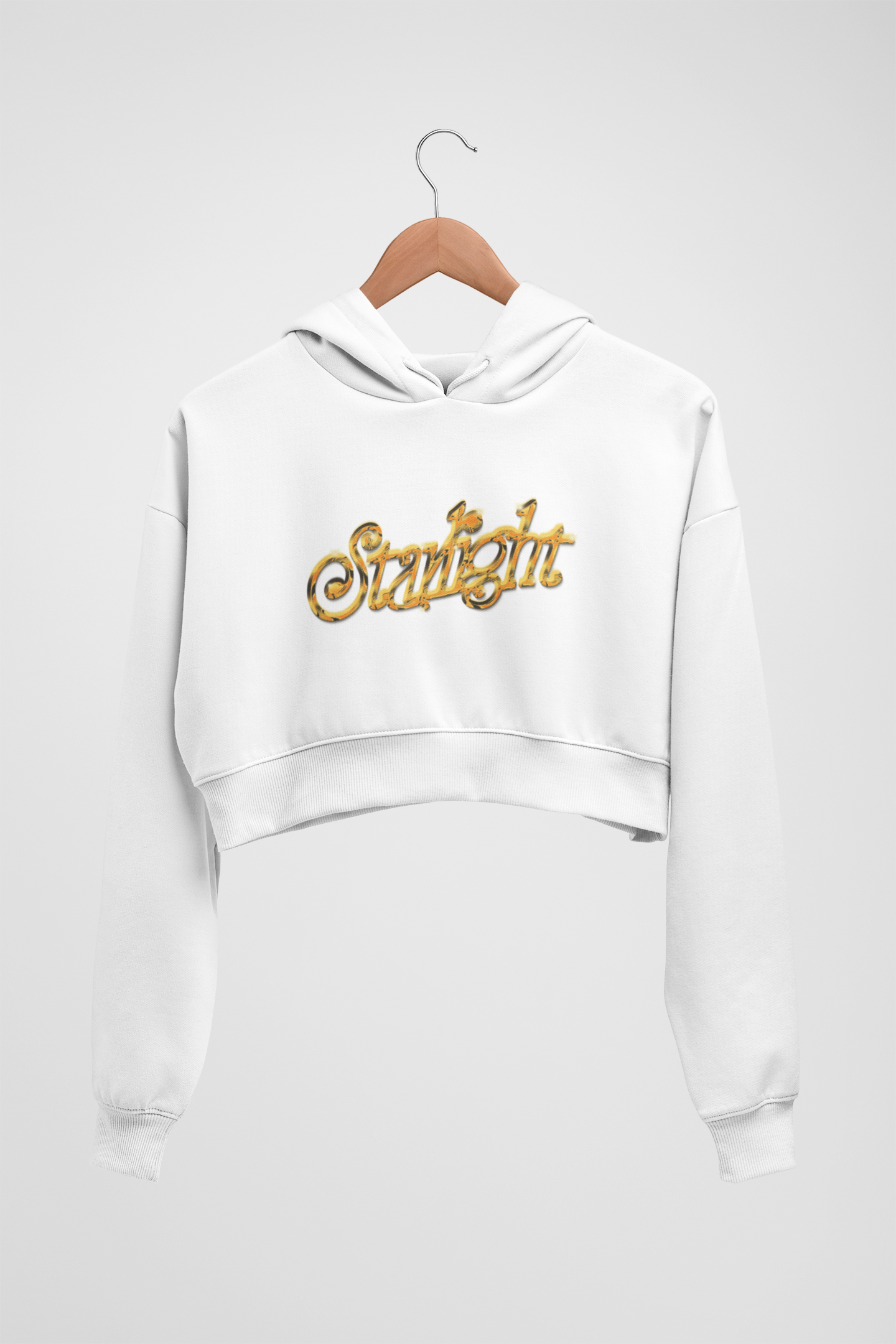 CROP HOODIES WHITE x STARLIGHT