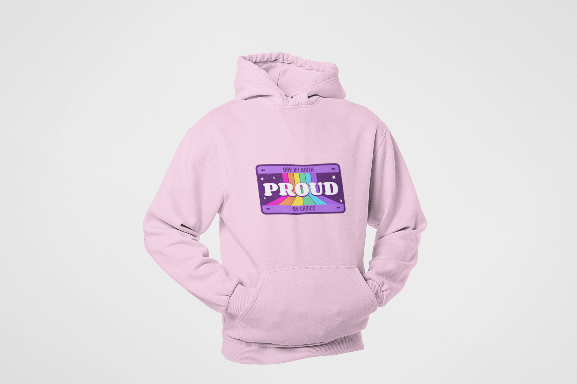HOODIE PINK: PROUD