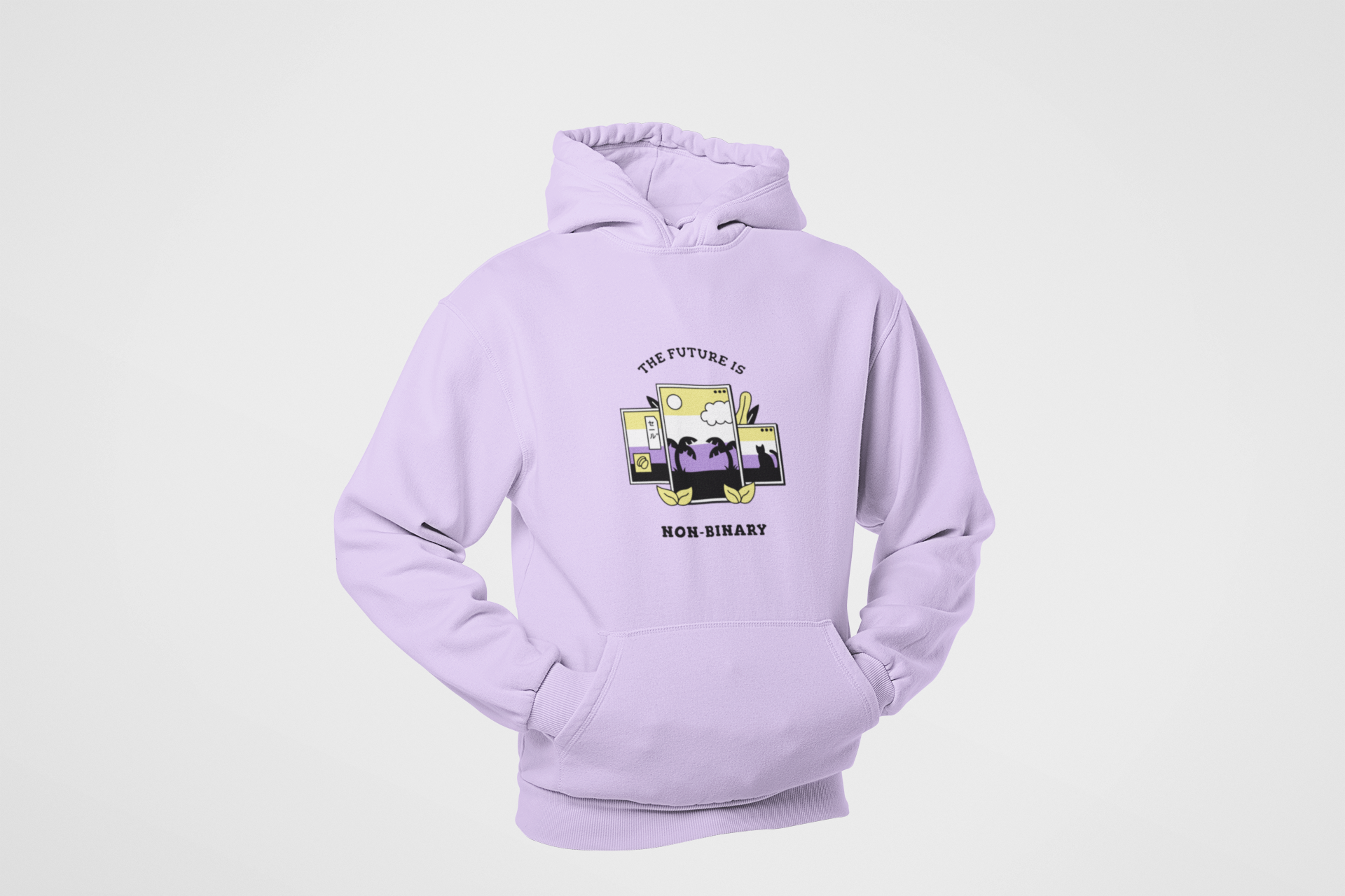 HOODIE LAVENDER: NON BINARY