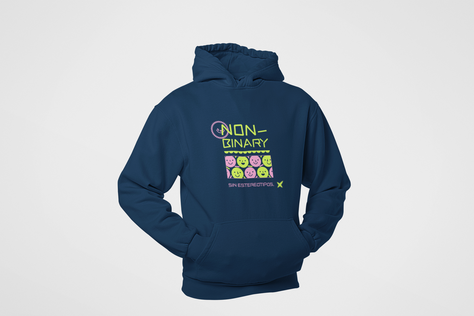 HOODIE NAVY BLUE: NON BINARY