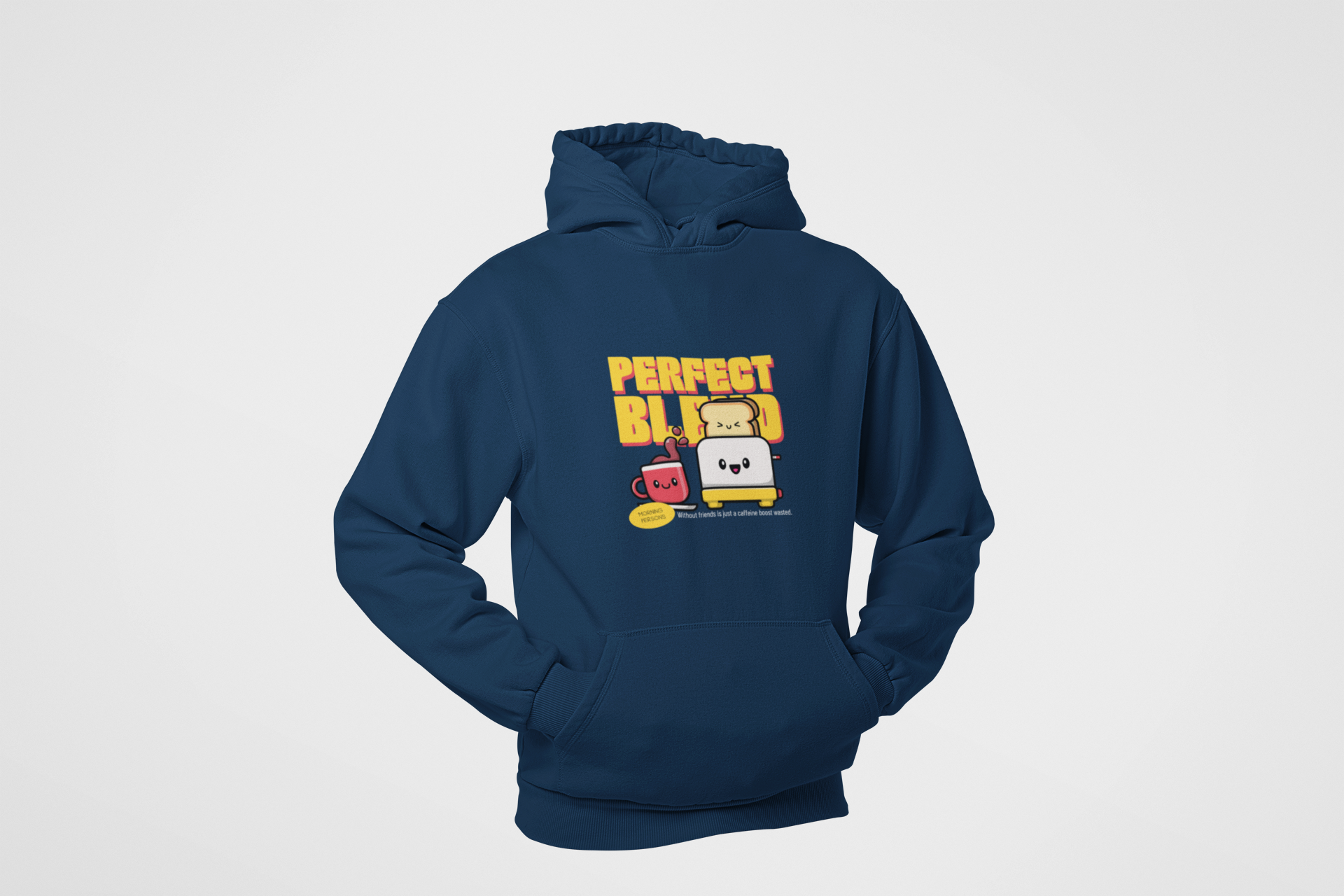 HOODIE NAVY BLUE: PERFECT BREAD
