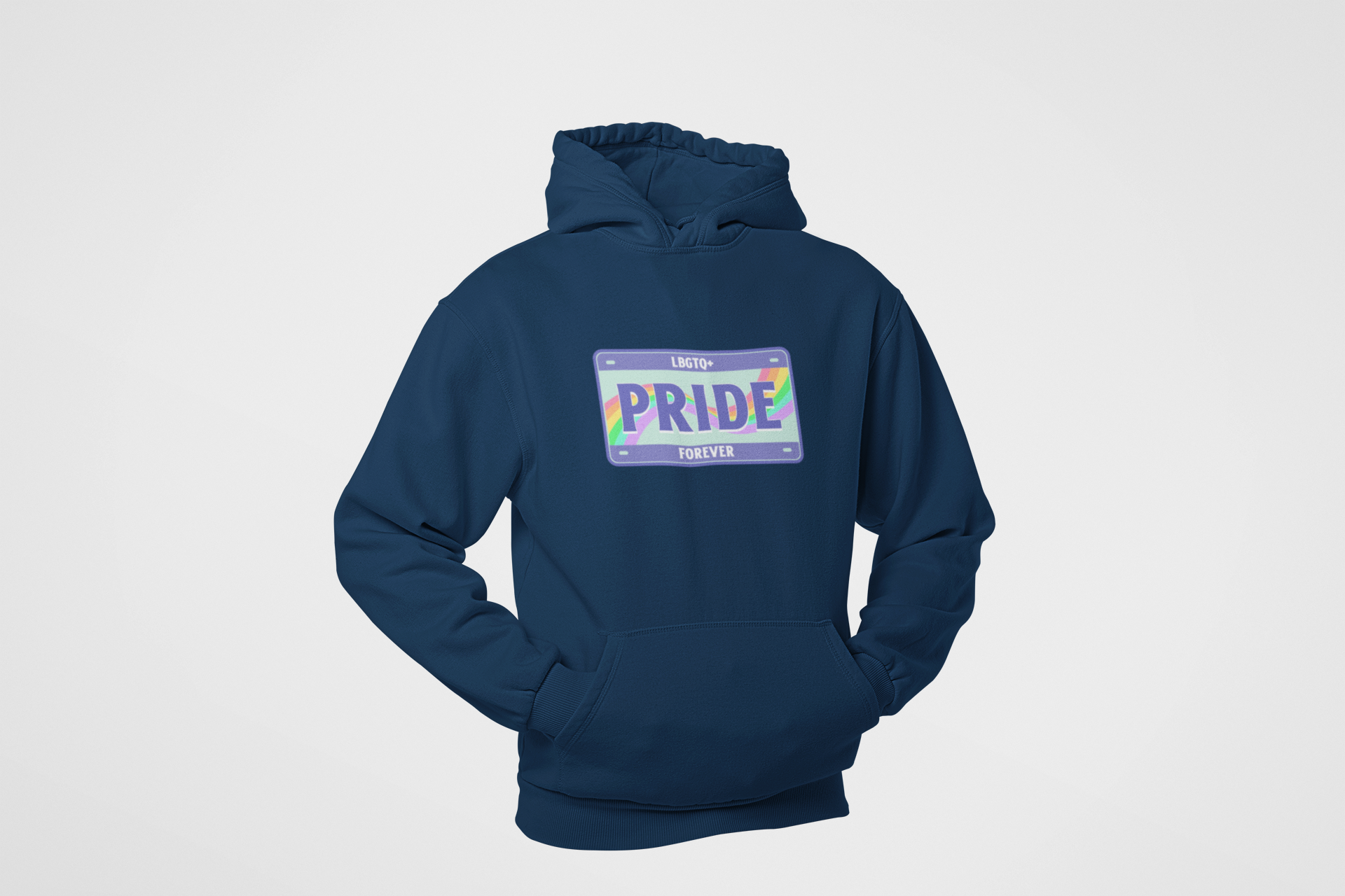 HOODIE NAVY BLUE : PRIDE