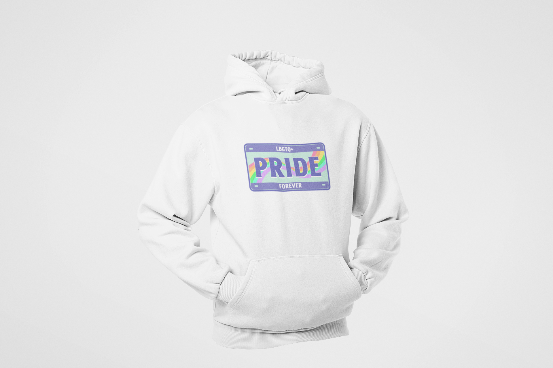 HOODIE WHITE: PRIDE