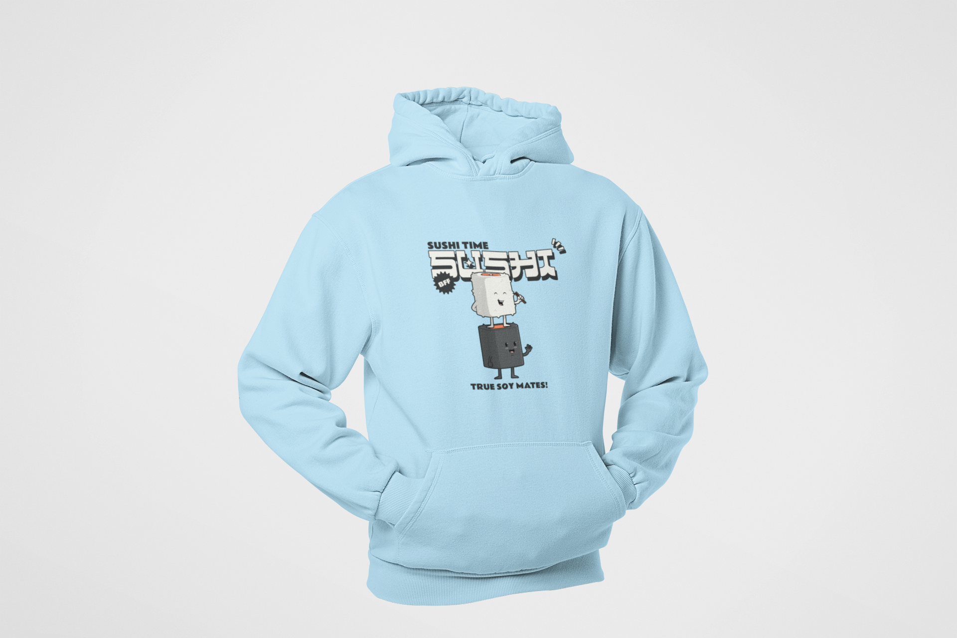 HOODIE SKY BLUE: TRUE SOY MATE