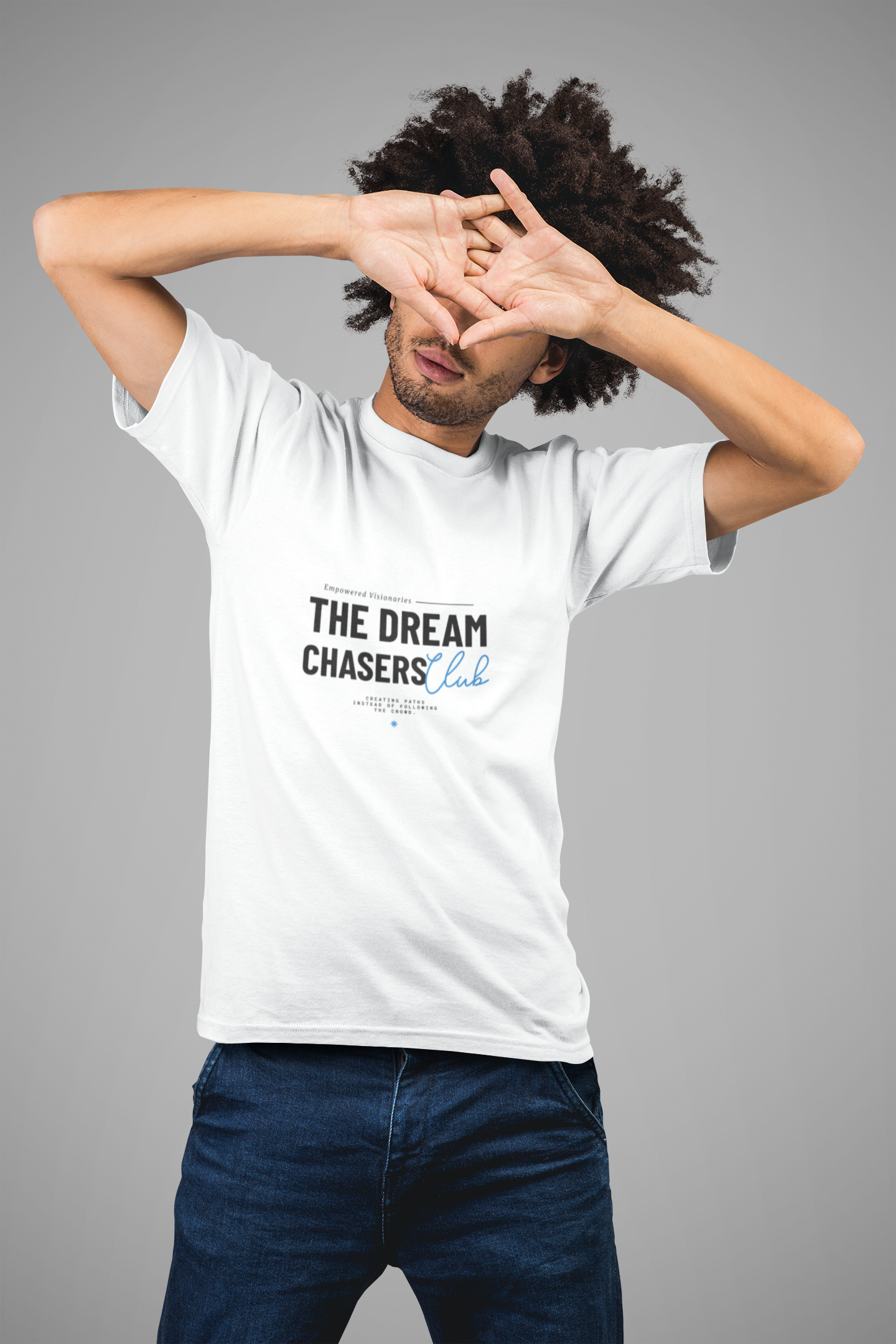 MEN'S T-SHIRT WHITE: THE DREAM CHASER