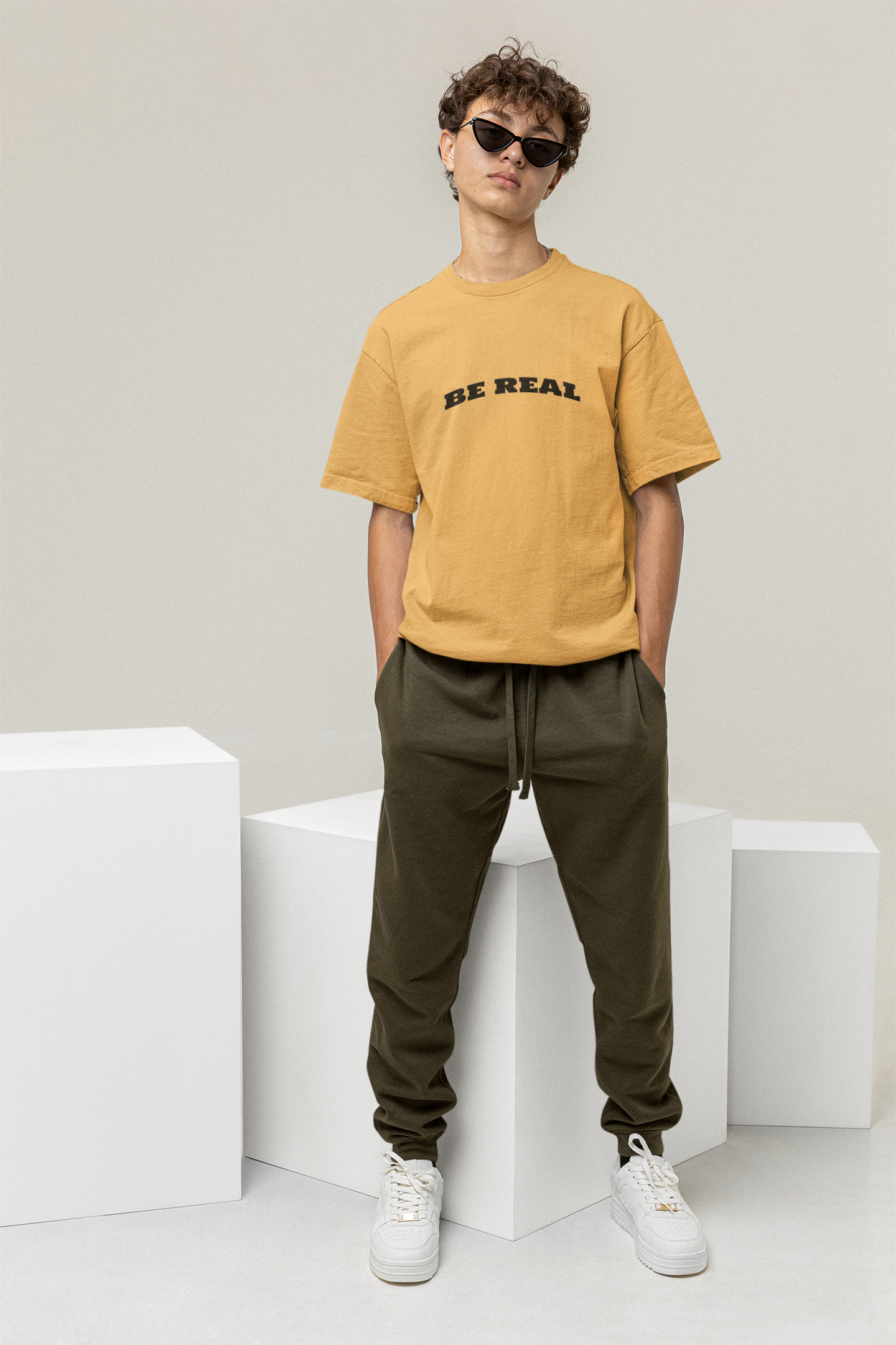 OVERSIZED TSHIRTS YELLOW: STAY TRUE