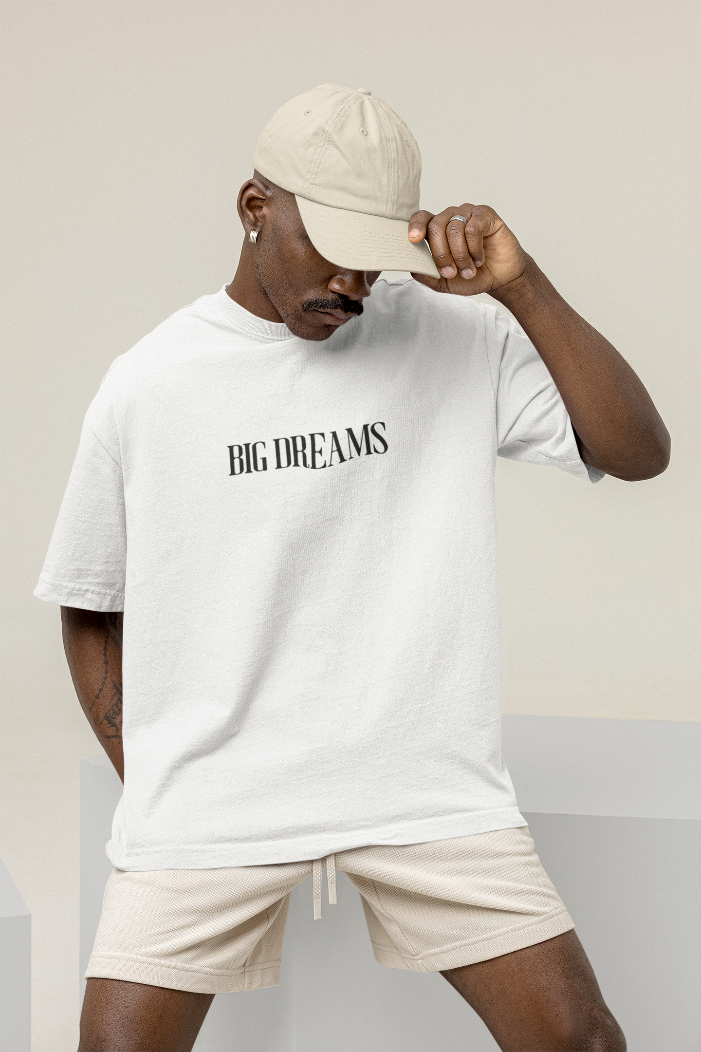 OVERSIZED TSHIRTS WHITE: BIG DREAM