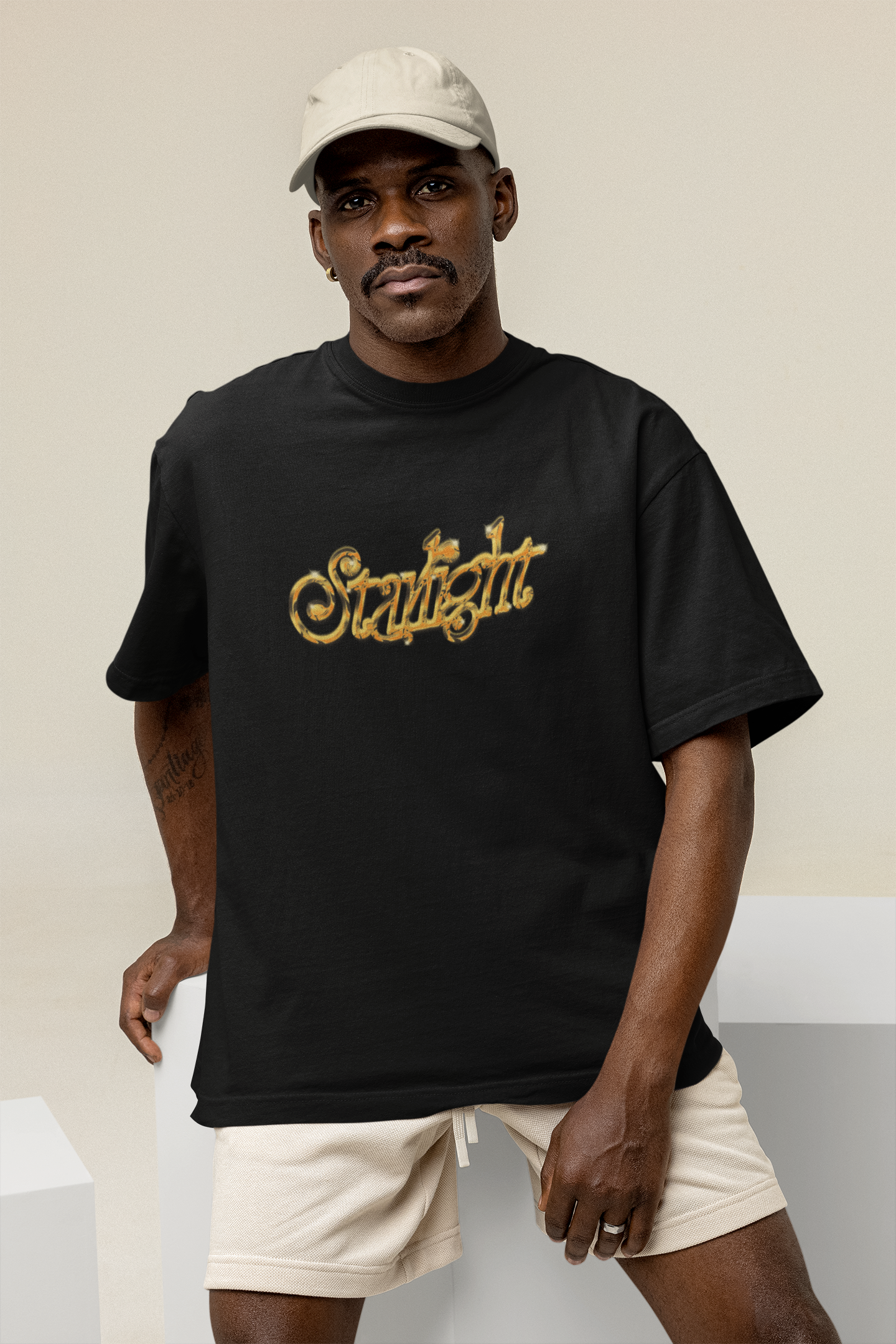 OVERSIZED TSHIRTS BLACK: STARLIGHT