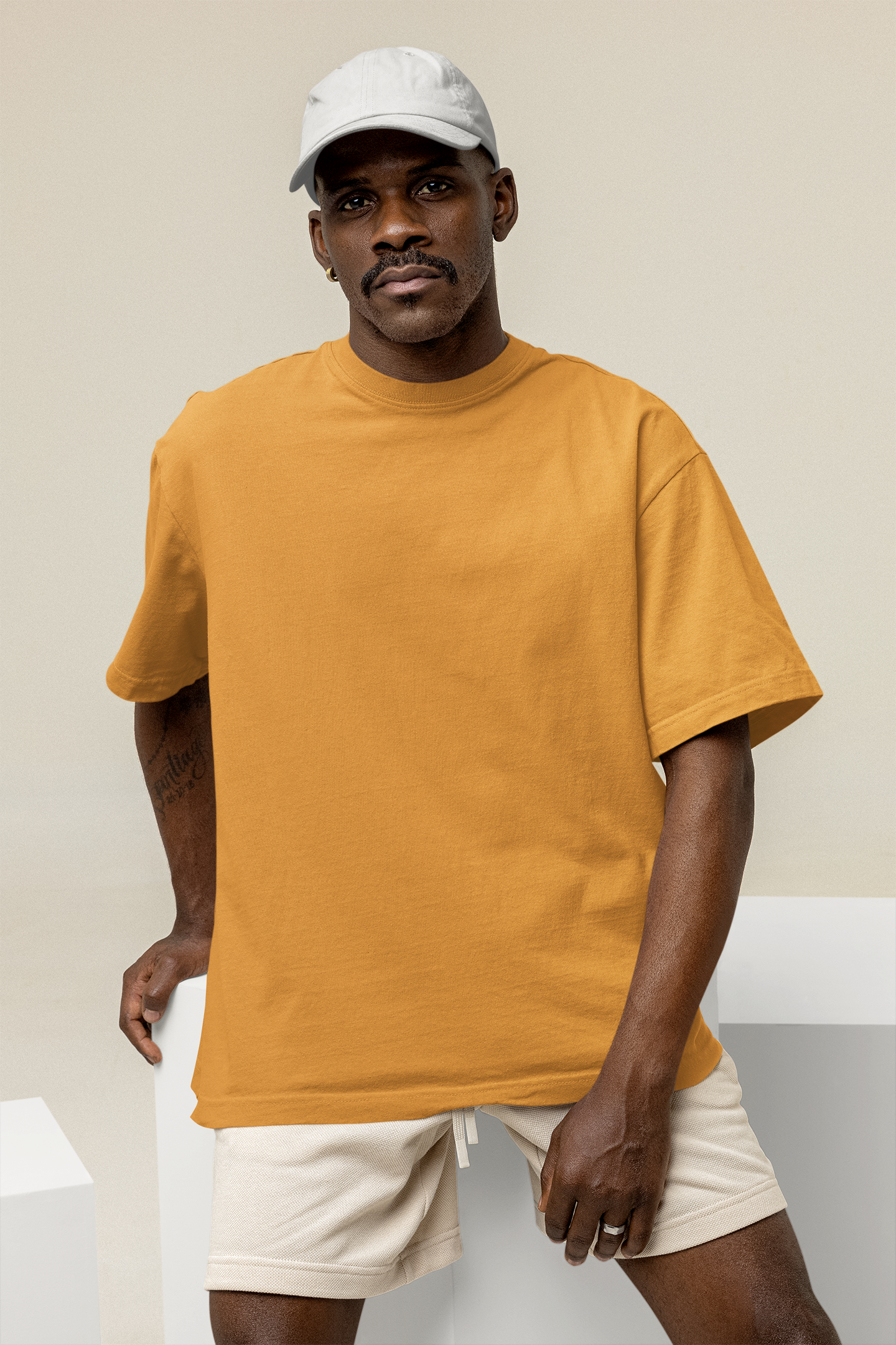 OVERSIZED TSHIRTS MUSTARD YELLOW: SOLIDS