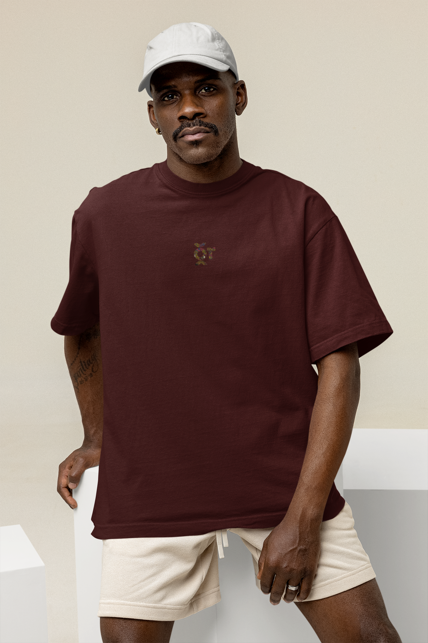 OVERSIZED TSHIRTS MAROON: DRAGON