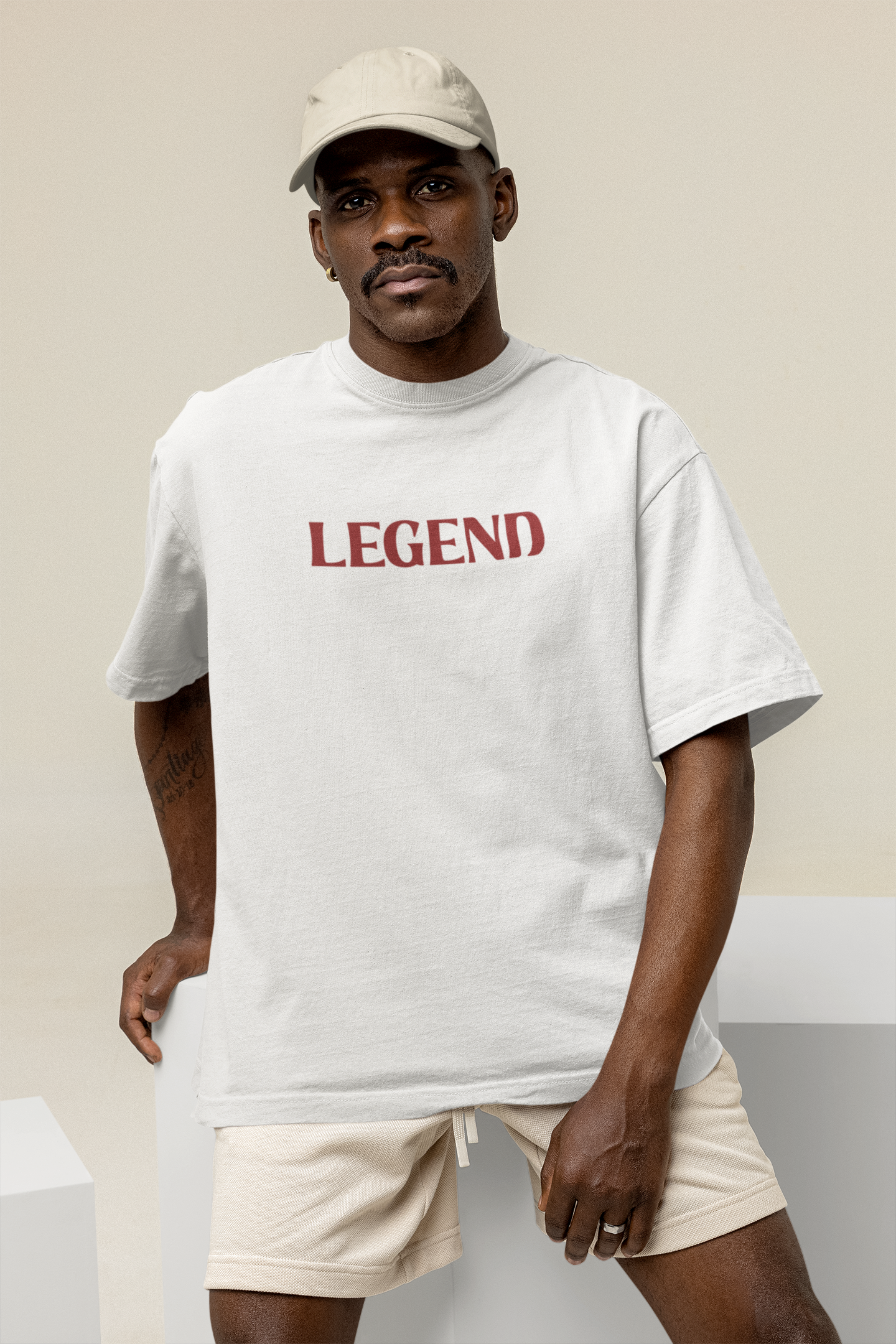 OVERSIZED TSHIRTS WHITE: LEGEND