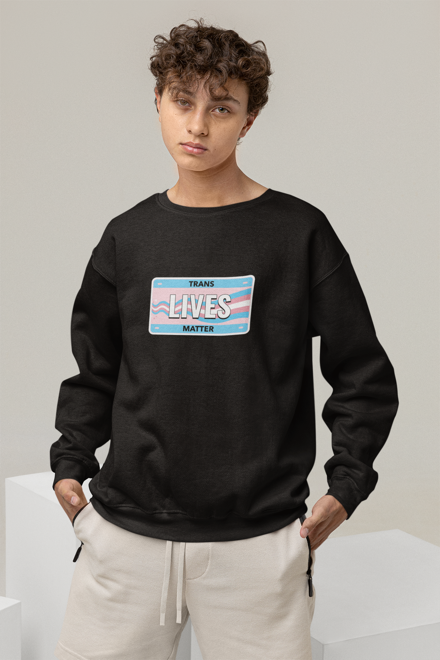 SWEATSHIRTS BLACK: LIVE