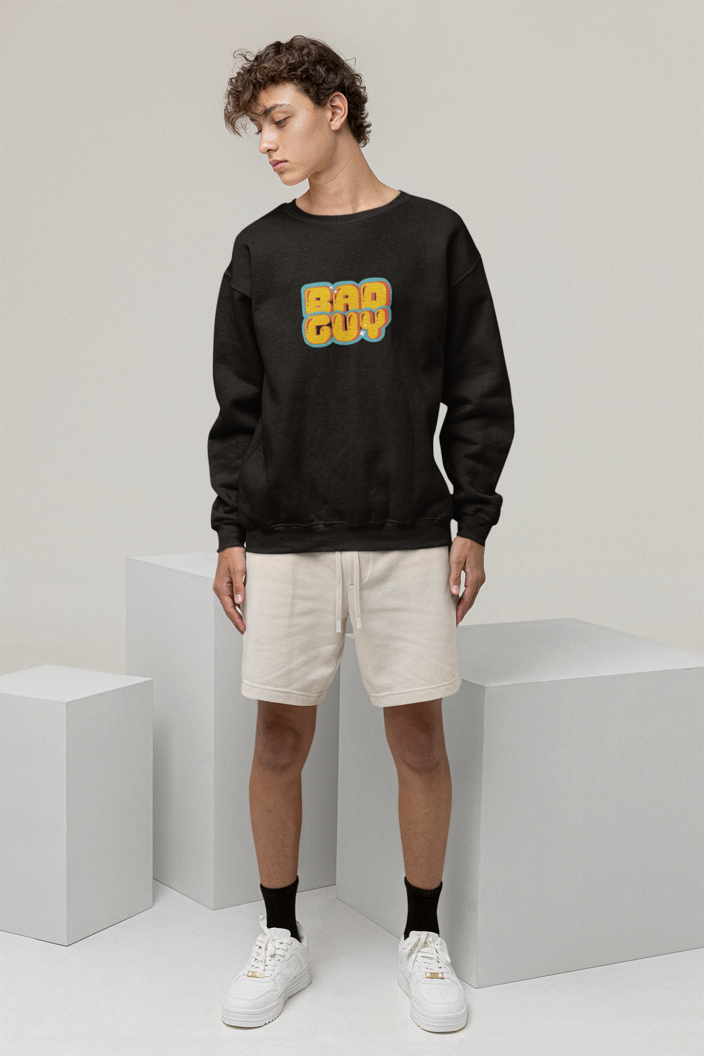 SWEATSHIRTS BLACK: BAD GUY
