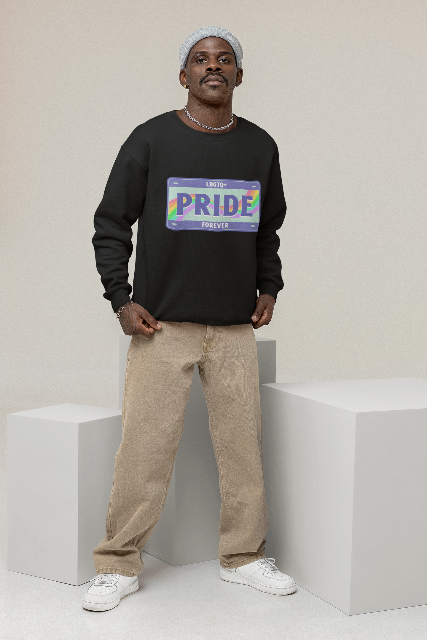 SWEATSHIRTS BLACK: PRIDE