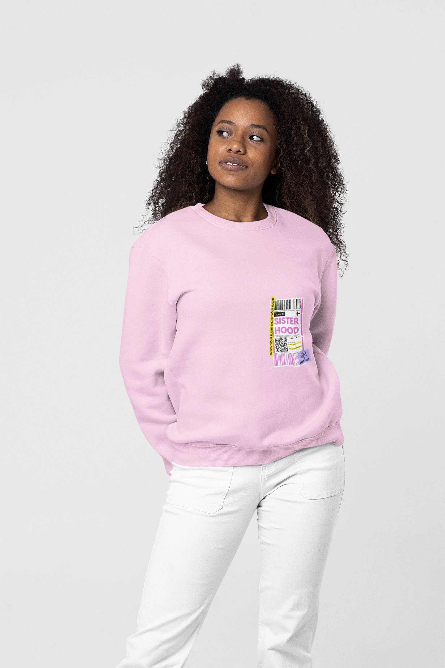 SWEATSHIRTS PINK: SISTER HOOD