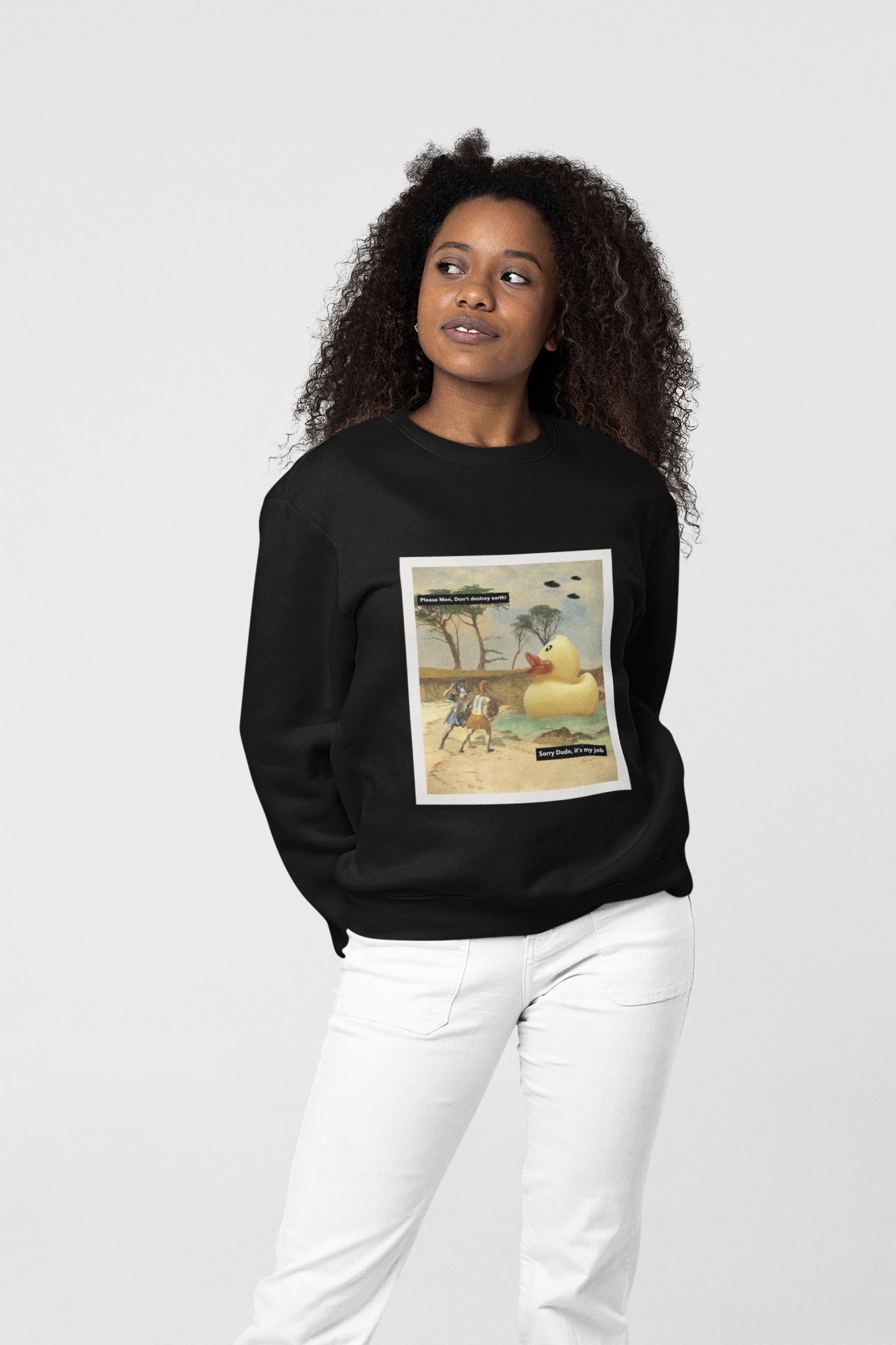 SWEATSHIRTS BLACK: DUCK