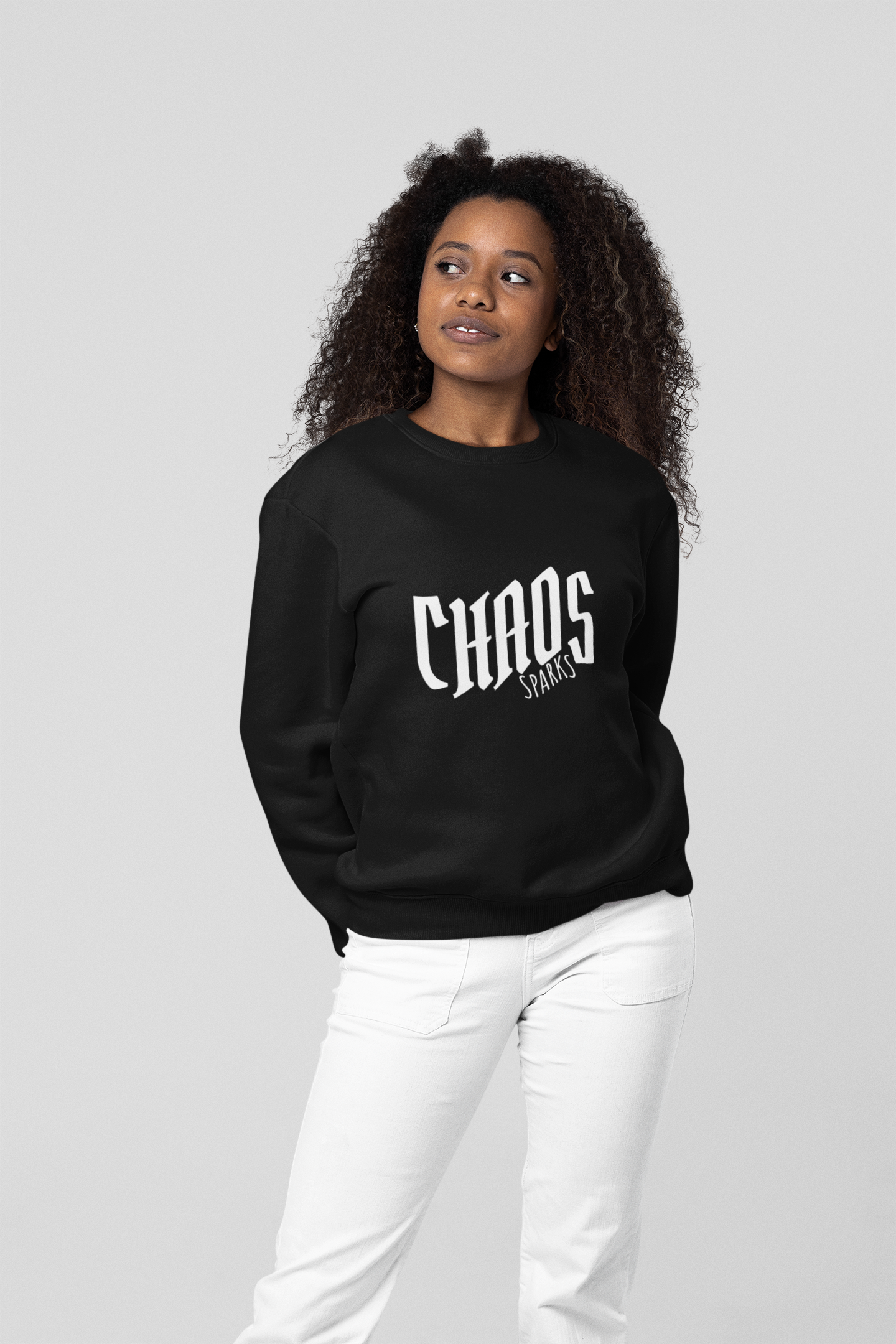 SWEATSHIRTS BLACK: CHAOS
