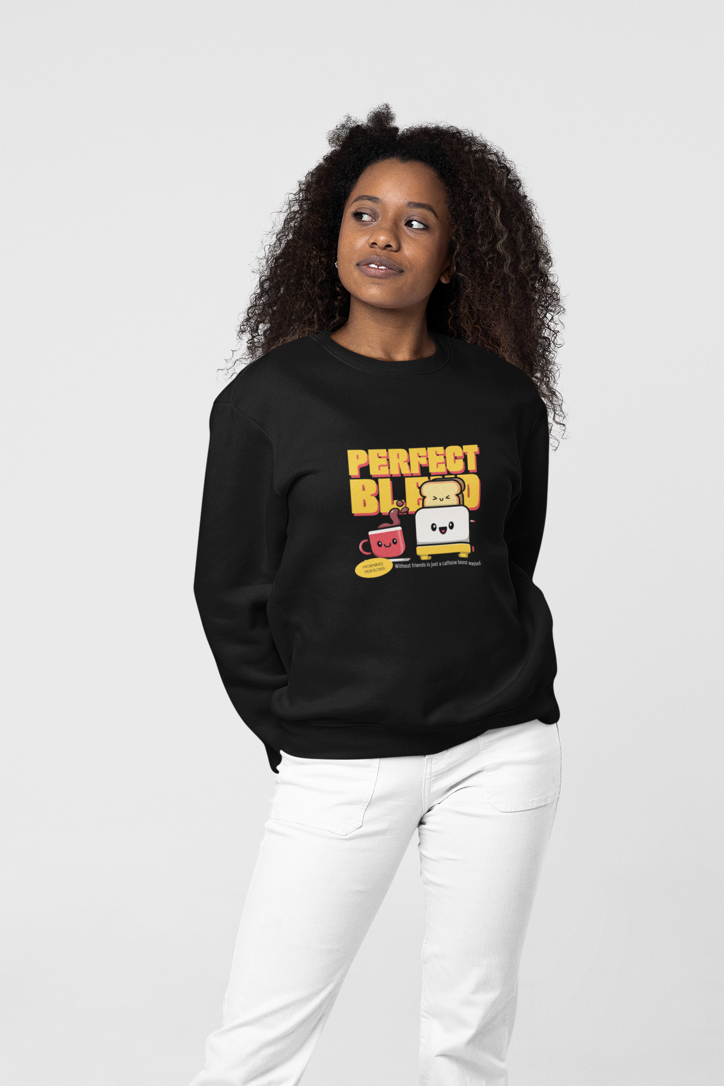 SWEATSHIRTS BLACK: PERFECT BREAD
