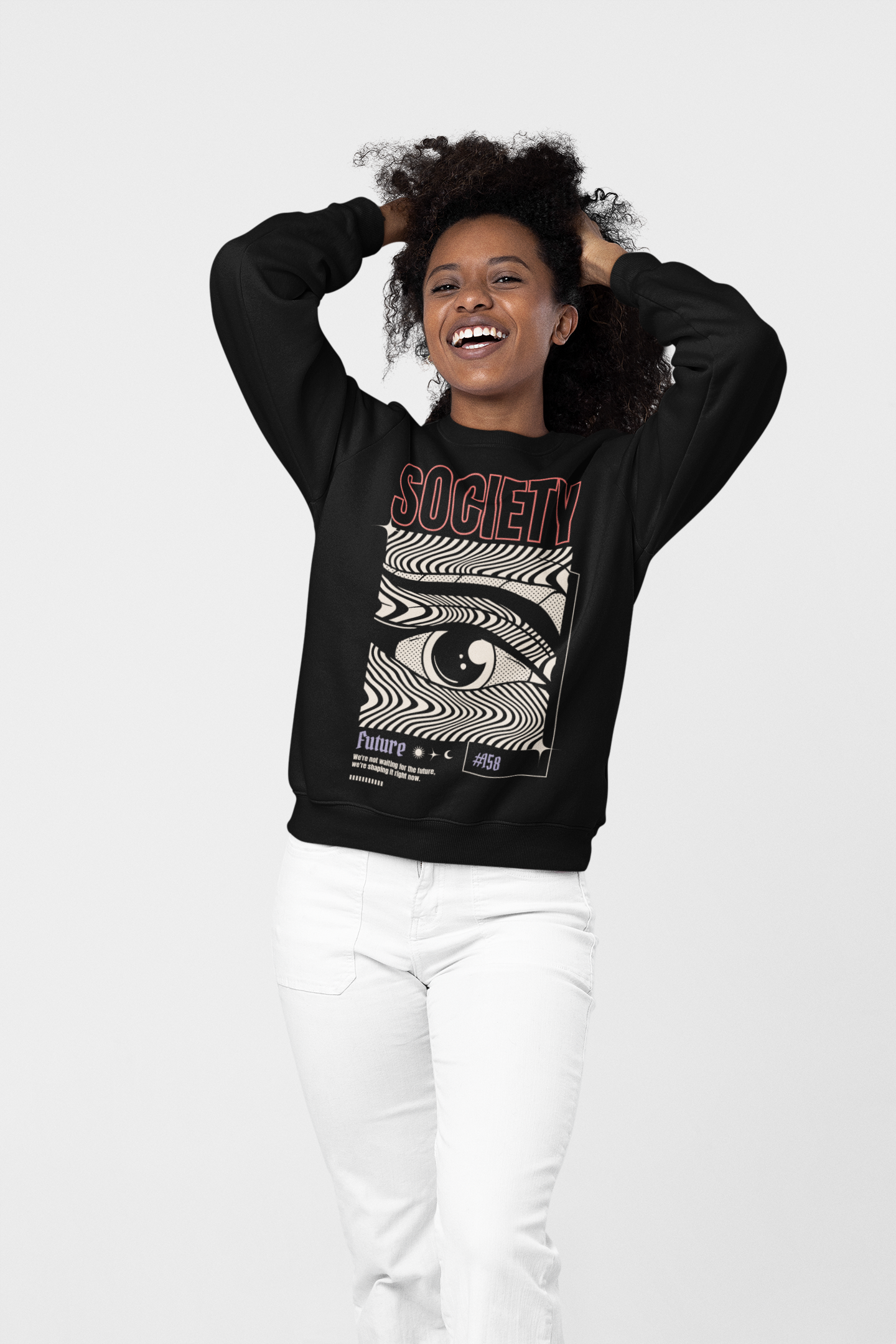SWEATSHIRTS WHITE: SOCIETY