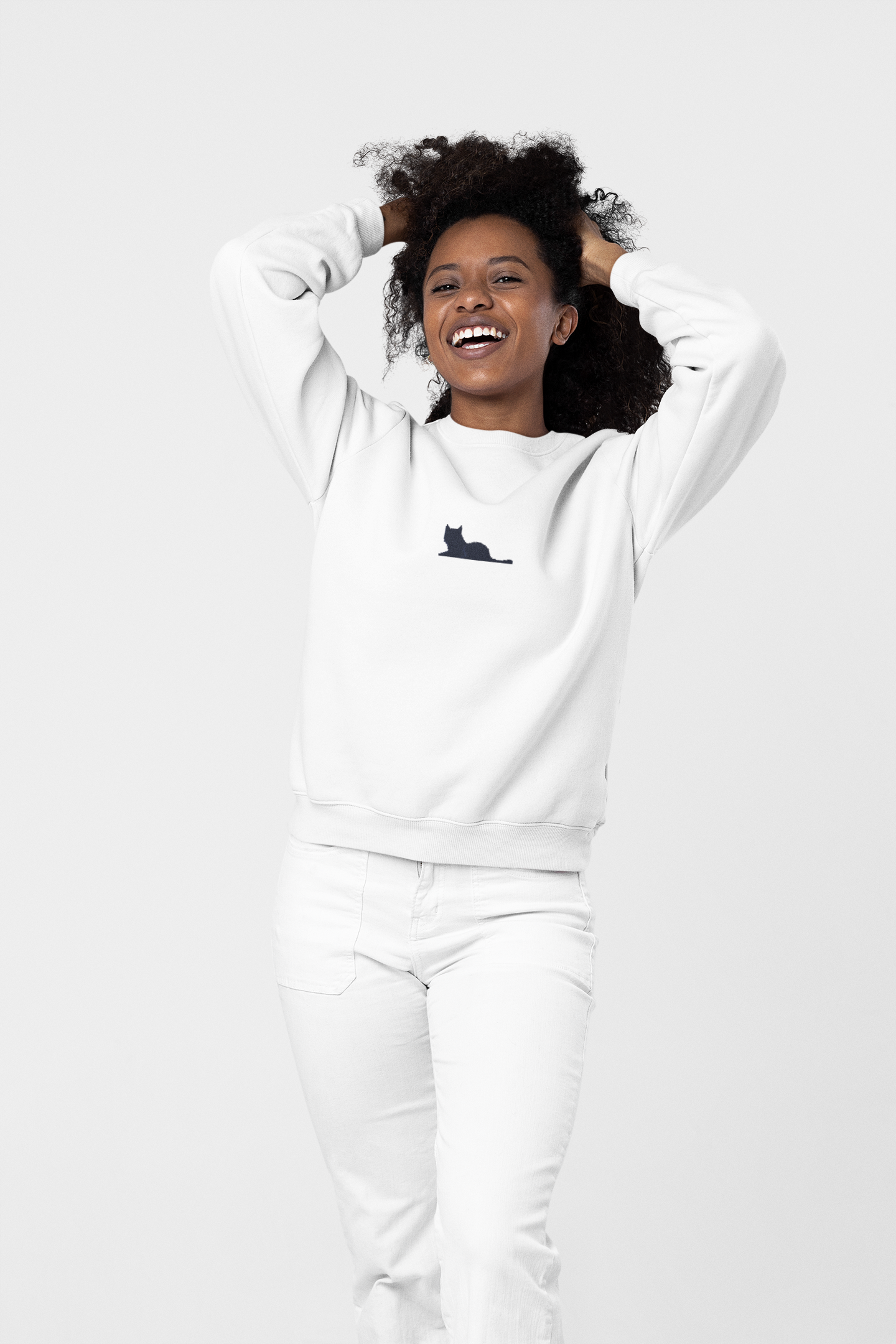 SWEATSHIRTS WHITE: CAT
