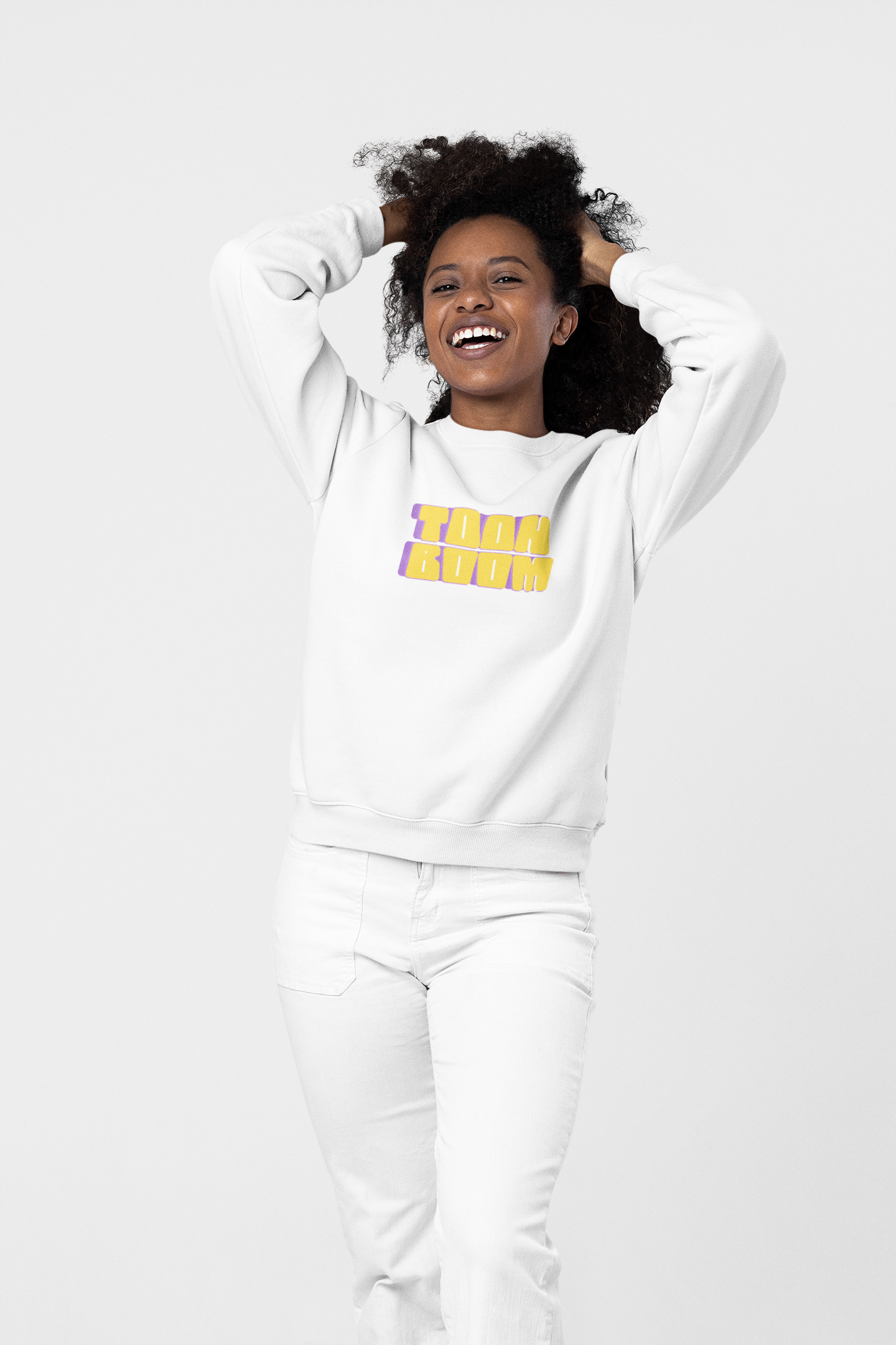 SWEATSHIRTS WHITE: TOOM BOOM