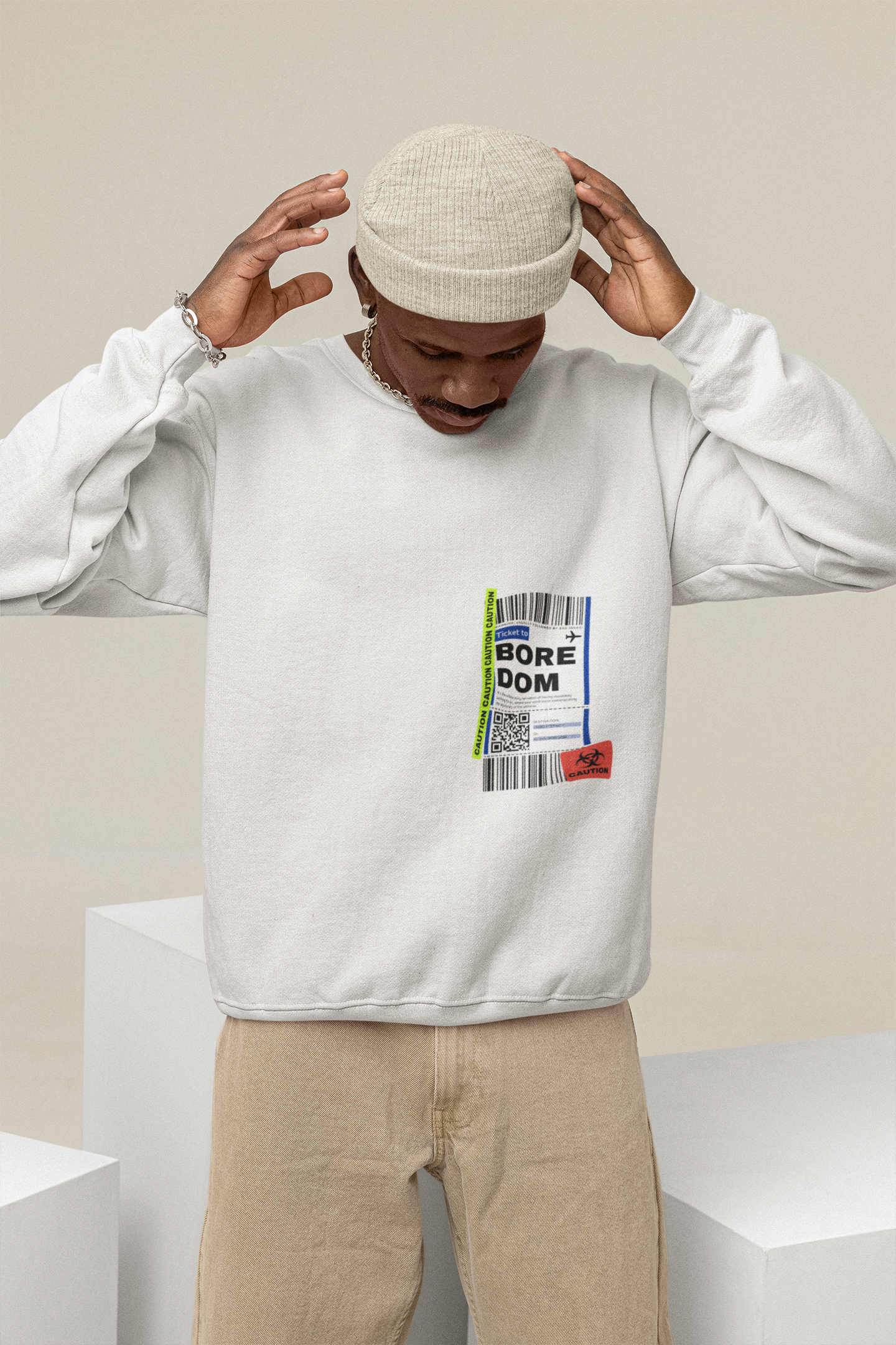 SWEATSHIRTS WHITE: BOREDOM