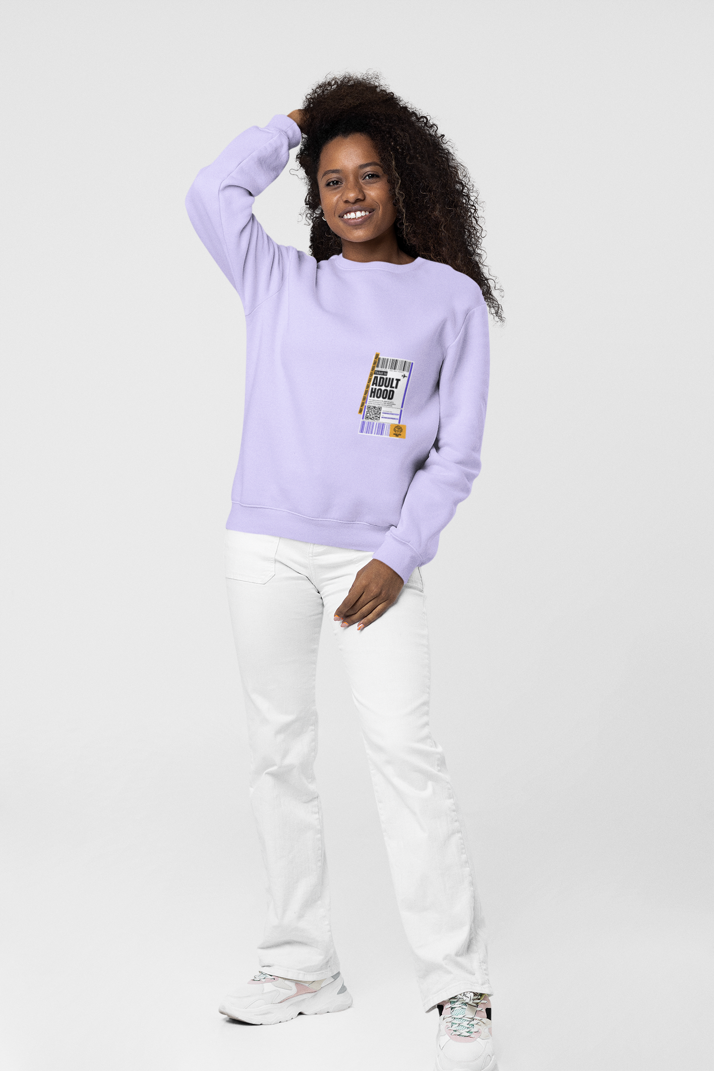 SWEATSHIRTS LAVENDER: ADULT HOOD